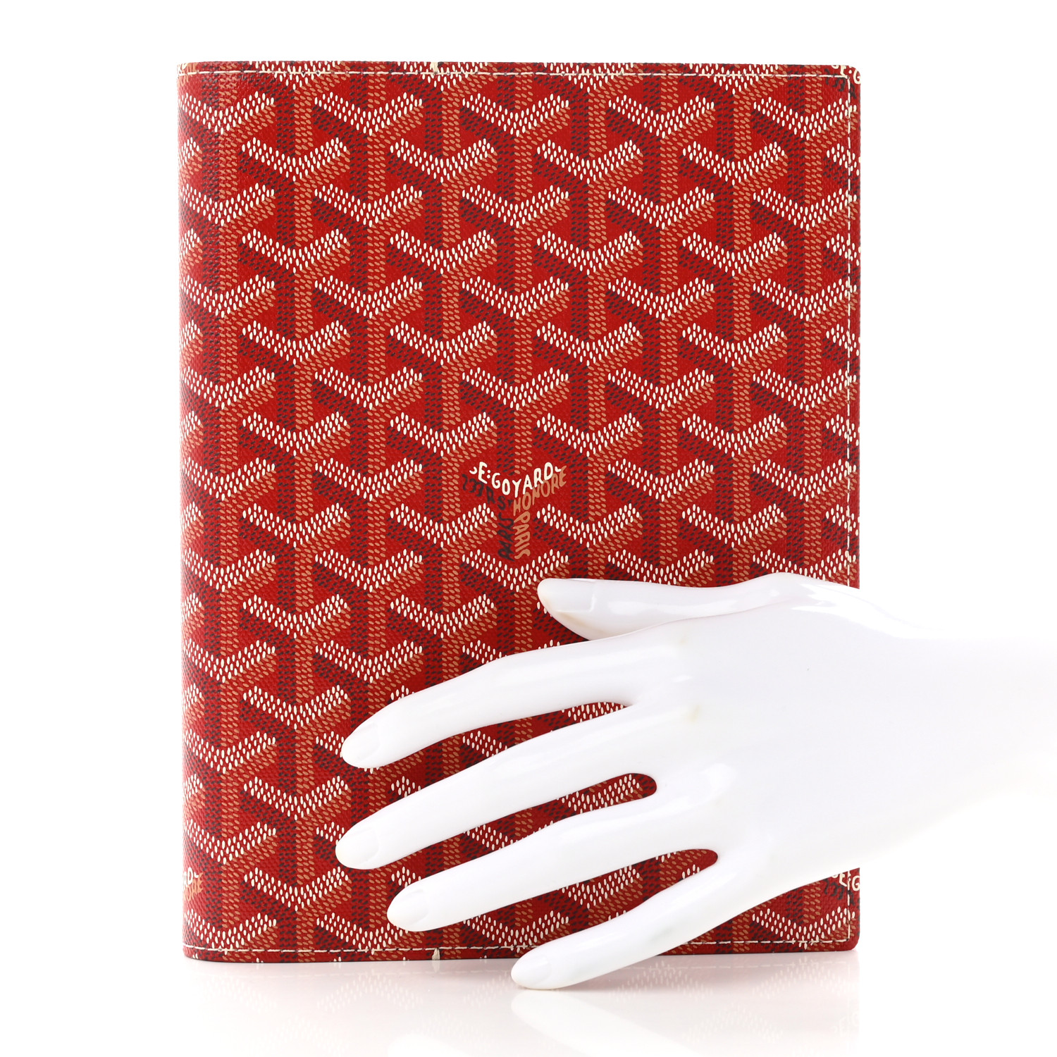 Goyard 赤いパターン A4ノート e5ef8458417b98b071fb31335a63d9