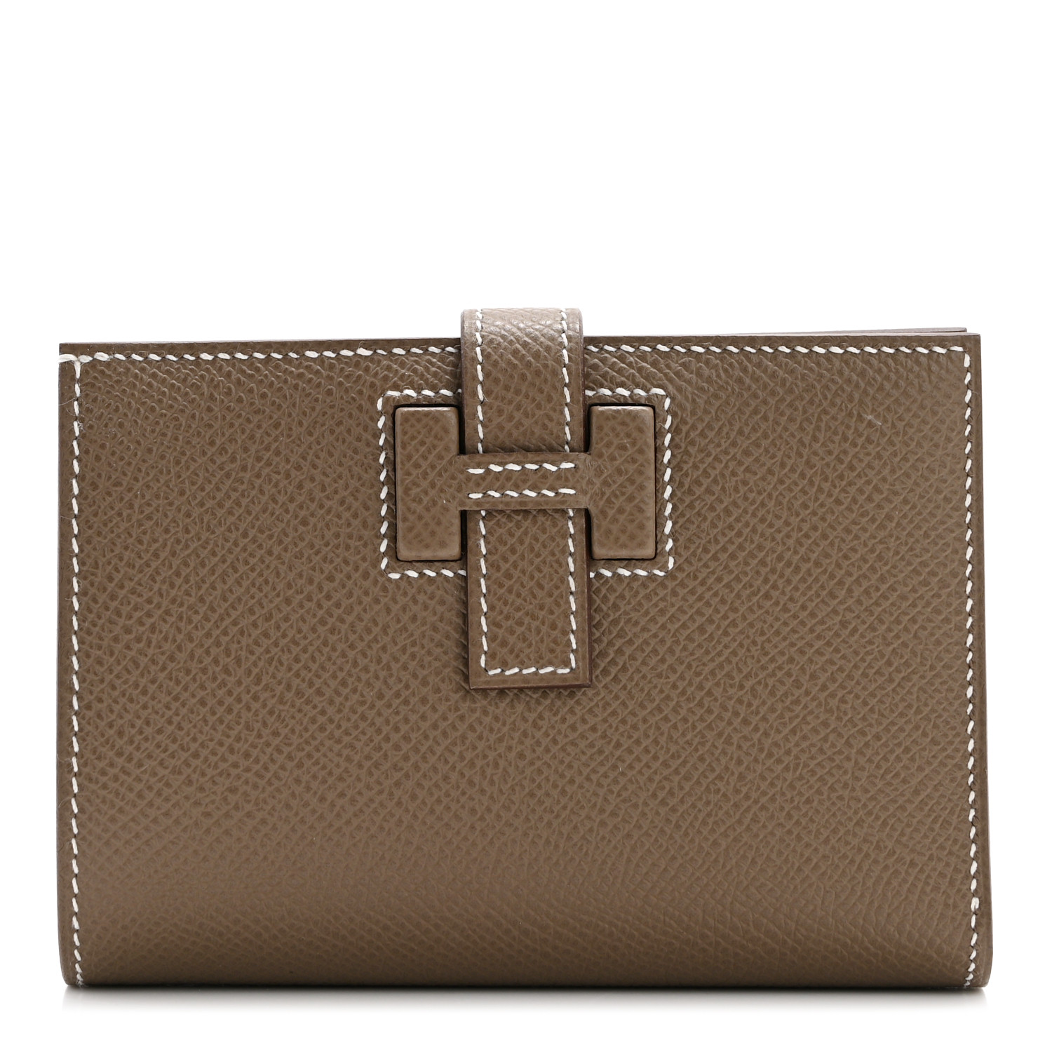 【Hermes】エルメスNew H Passant Compact Wallet ウォレット HERMES Epsom New H Passant Compact Wallet Etoupe 1620978