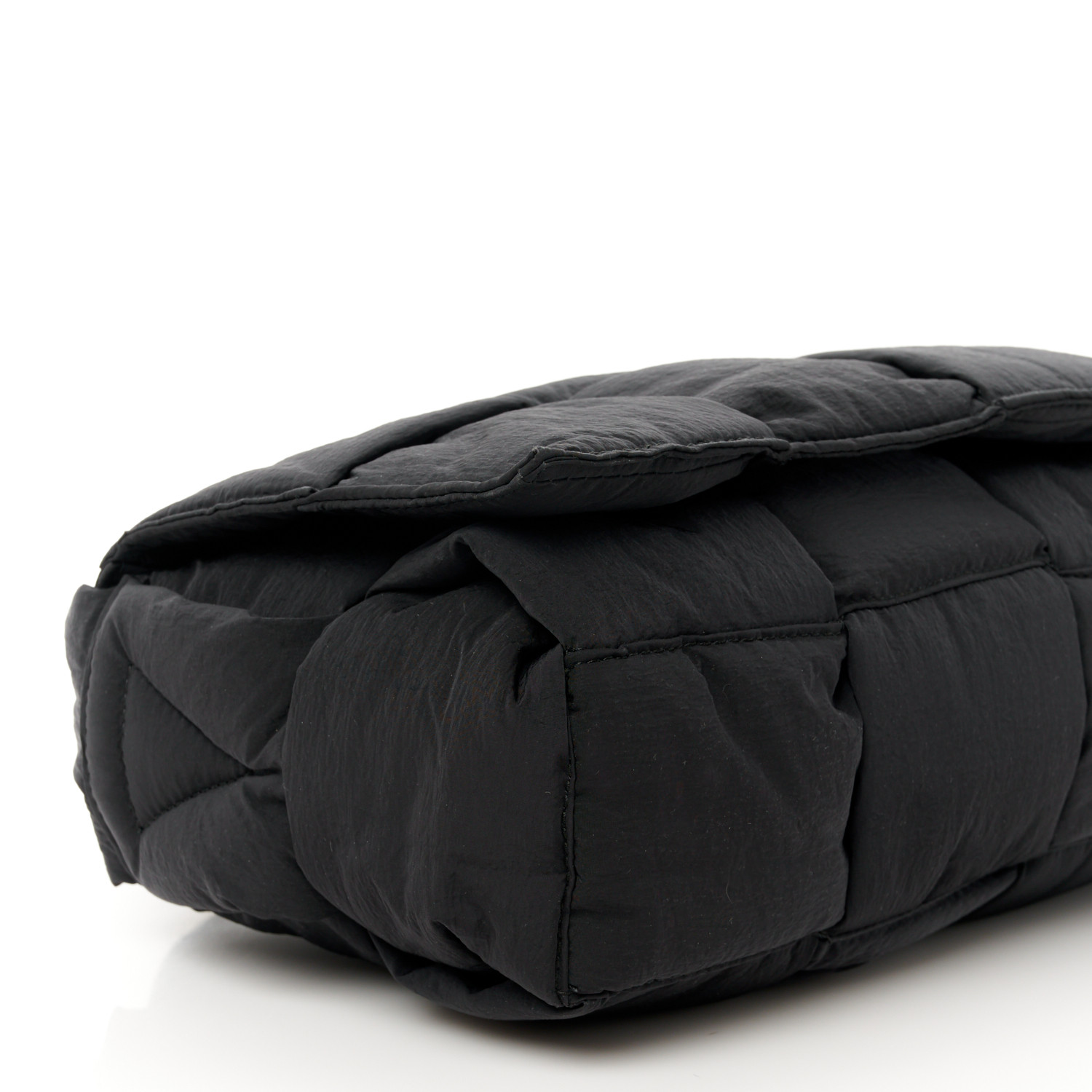 BOTTEGA VENETA Nylon Intrecciato Padded Tech Cassette Bag