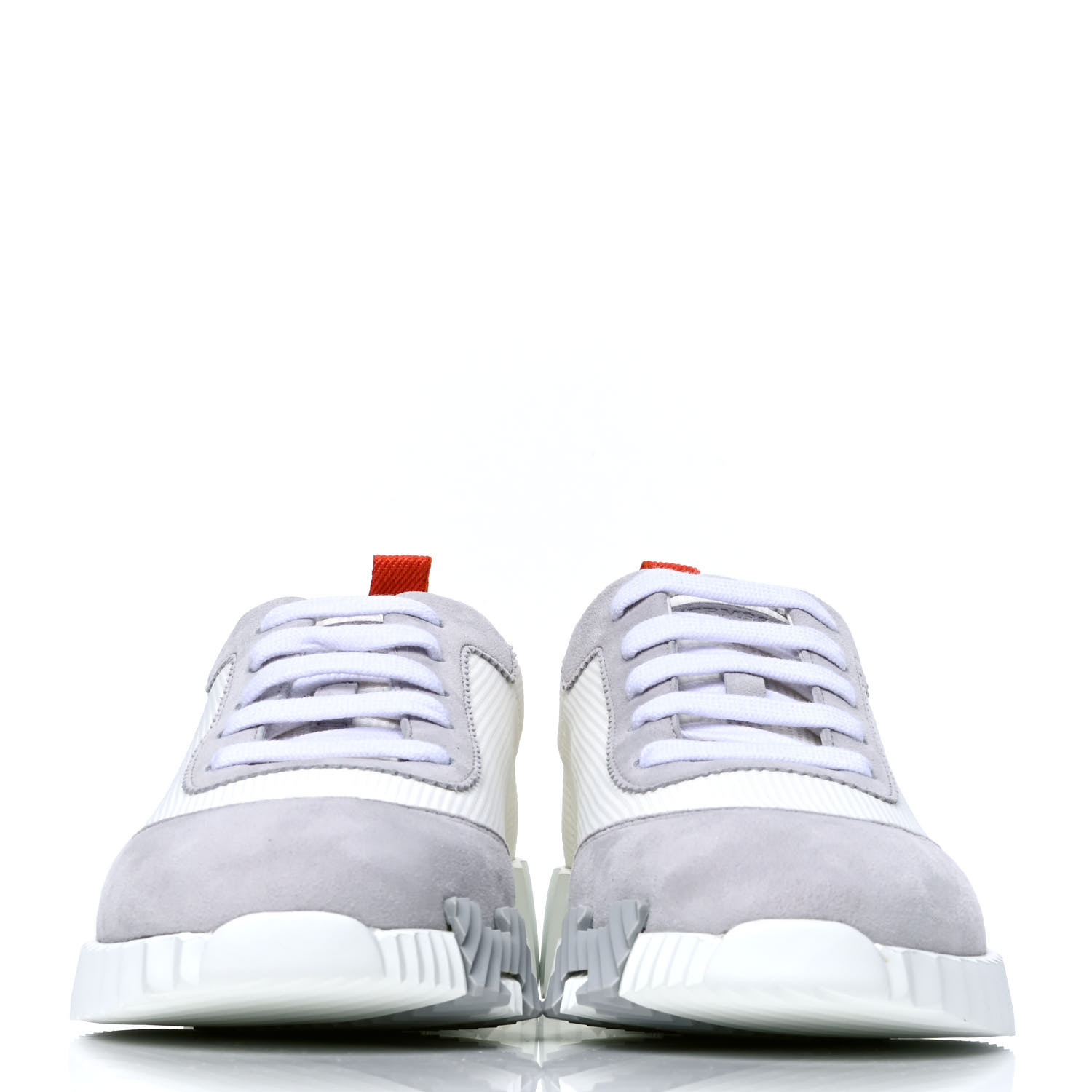 HERMES Technical Canvas Suede Goatskin Bouncing Sneakers 38