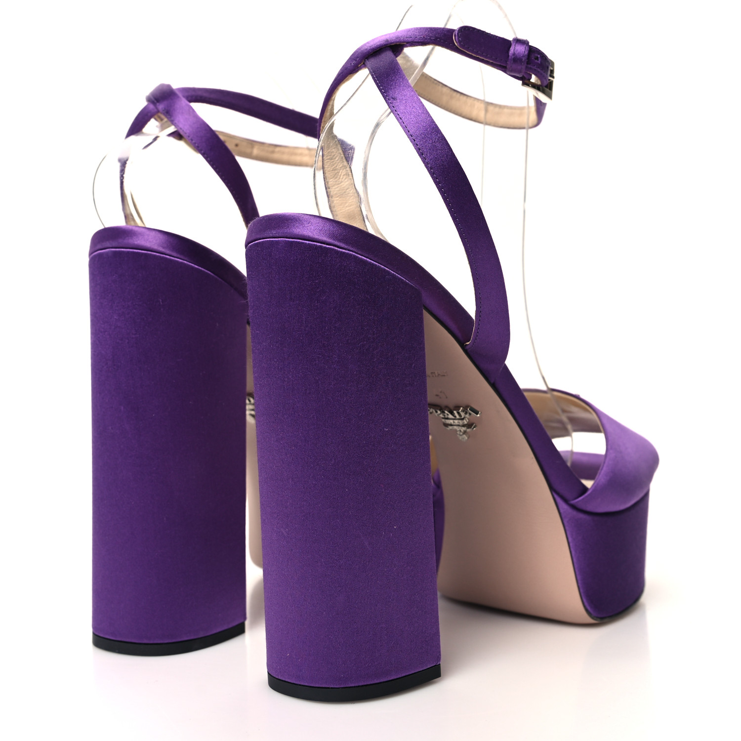 サンダル・ミュール PRADA Tyrian purple suede sandals (1XP48BF095008 F0007) Sandal Prada Purple size 37.5 EU in Suede - 16210009