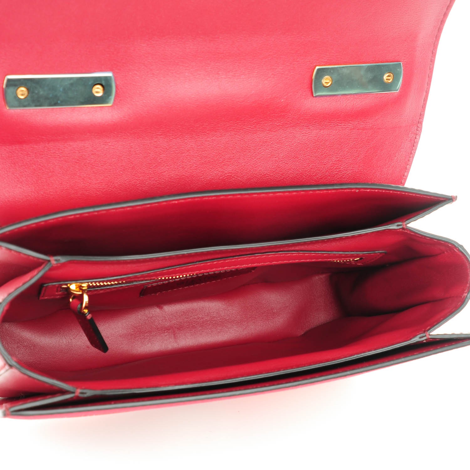 VALENTINO GARAVANI Canvas L'Amour Rockstud Shoulder Bag