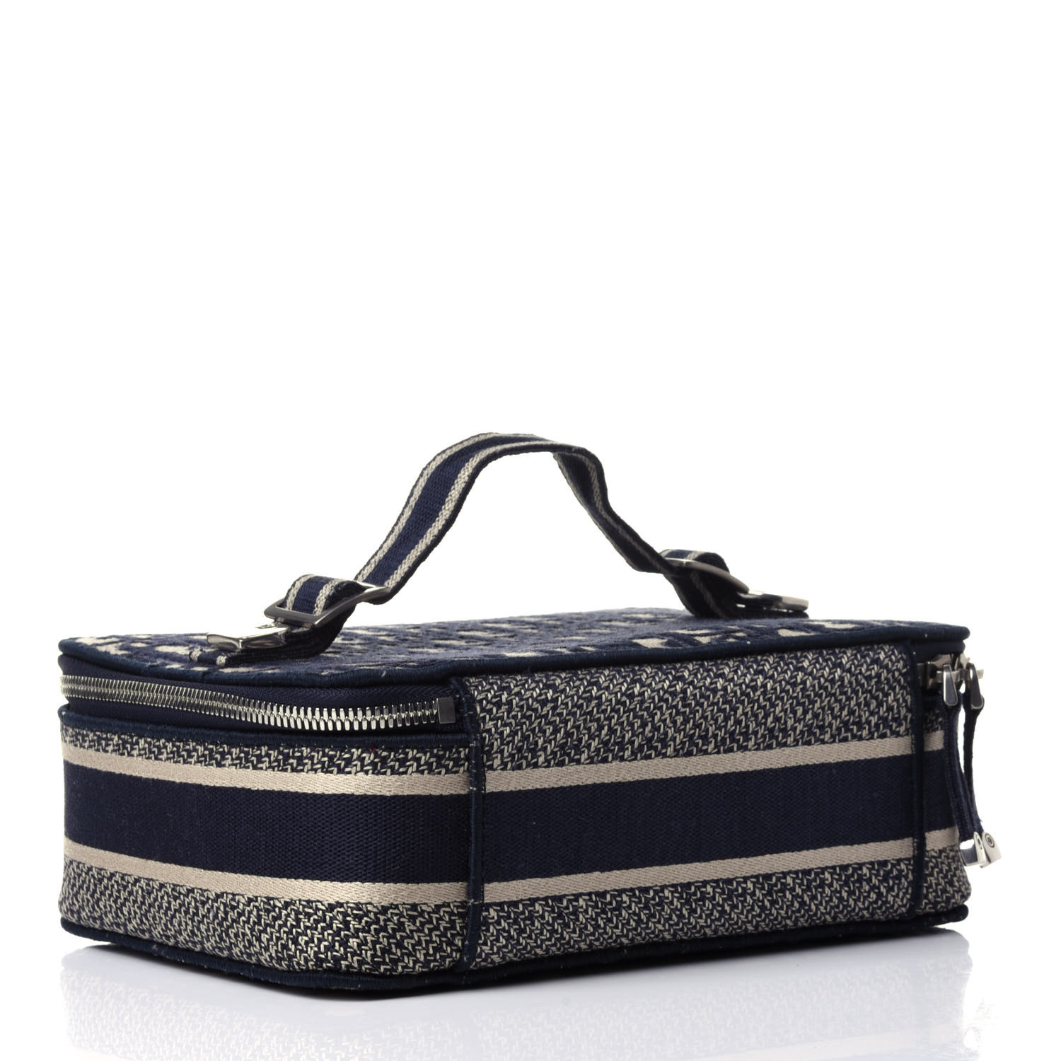 CHRISTIAN DIOR Oblique Beauty Case Blue 797743 | FASHIONPHILE