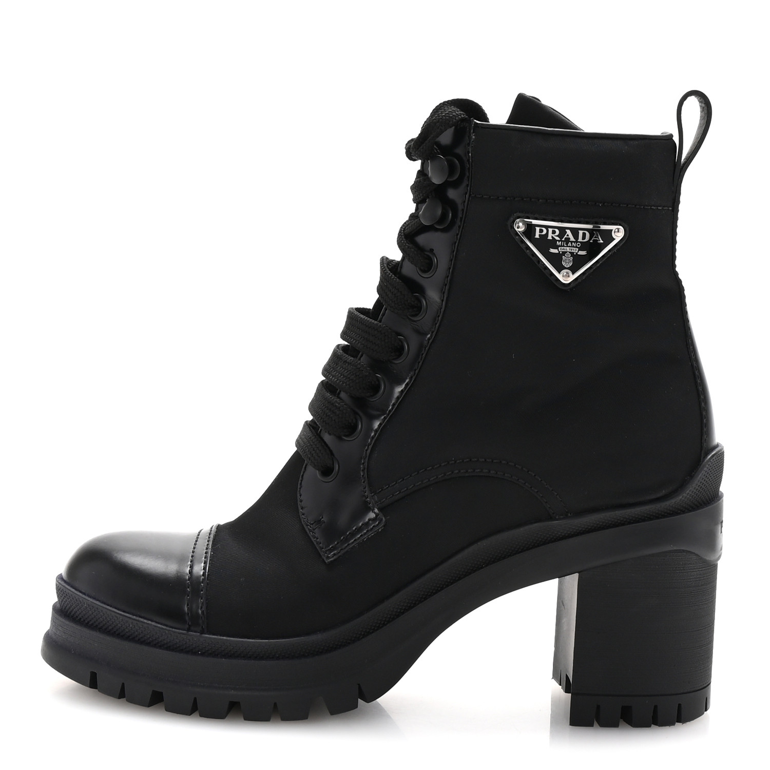 靴 prada enamel leather boots poinnteddo Authentic PRADA Patent Booties Short Boots Zip-up Enamel