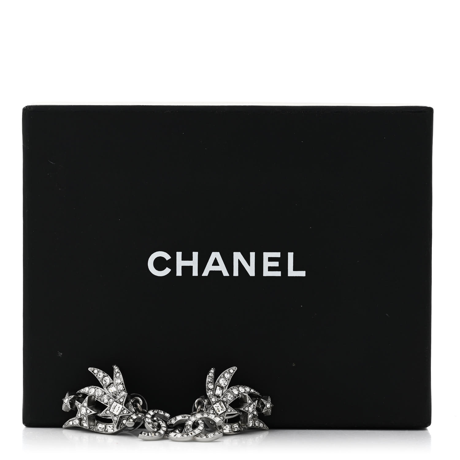 CHANEL:バレッタ星星 CHANEL Crystal Baguette CC Wing Star Earrings Silver 1699286