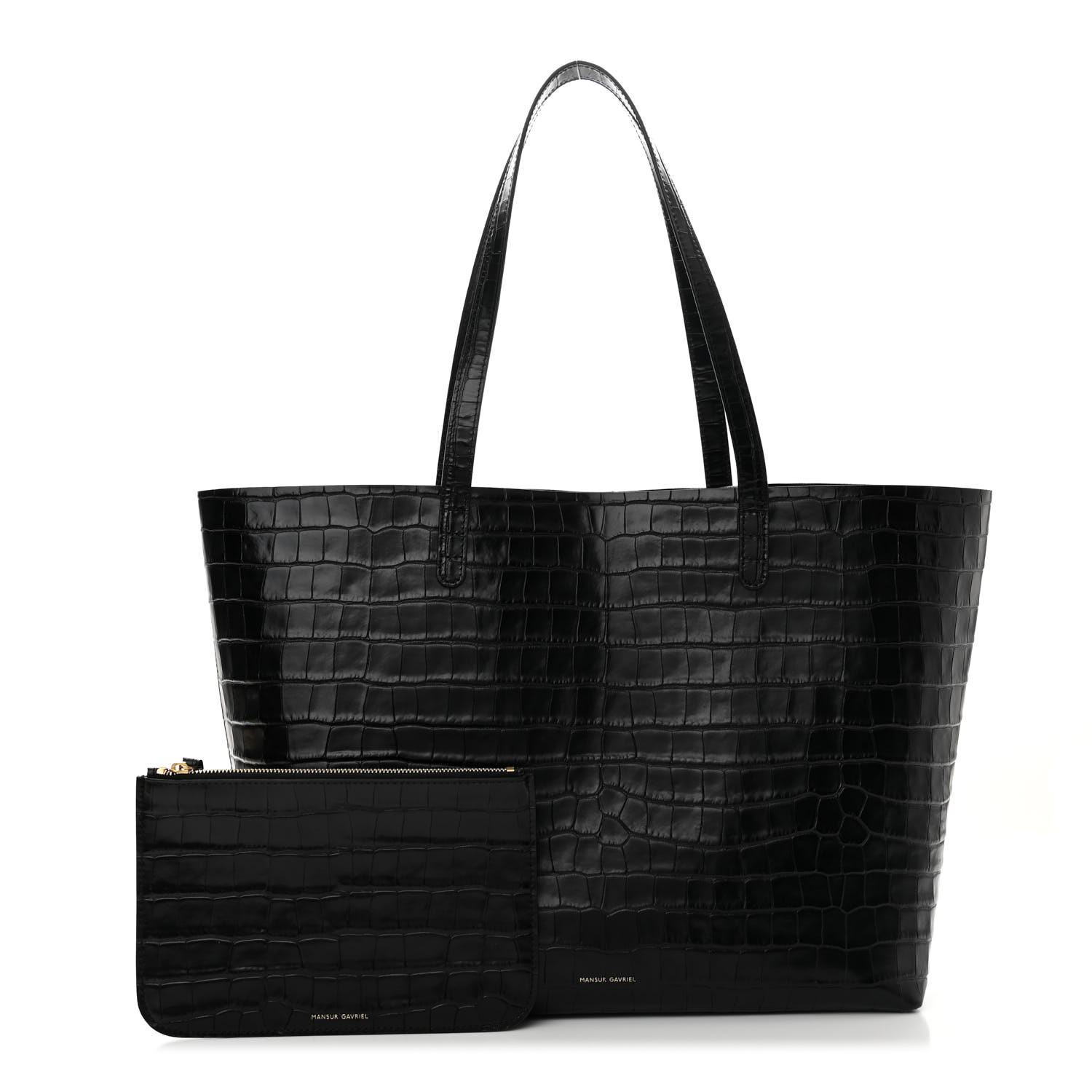 【MANSUR GAVRIEL】国内発送★MANSUR GAVRIEL MANSUR GAVRIEL Calfskin Crocodile Embossed Large Shopping