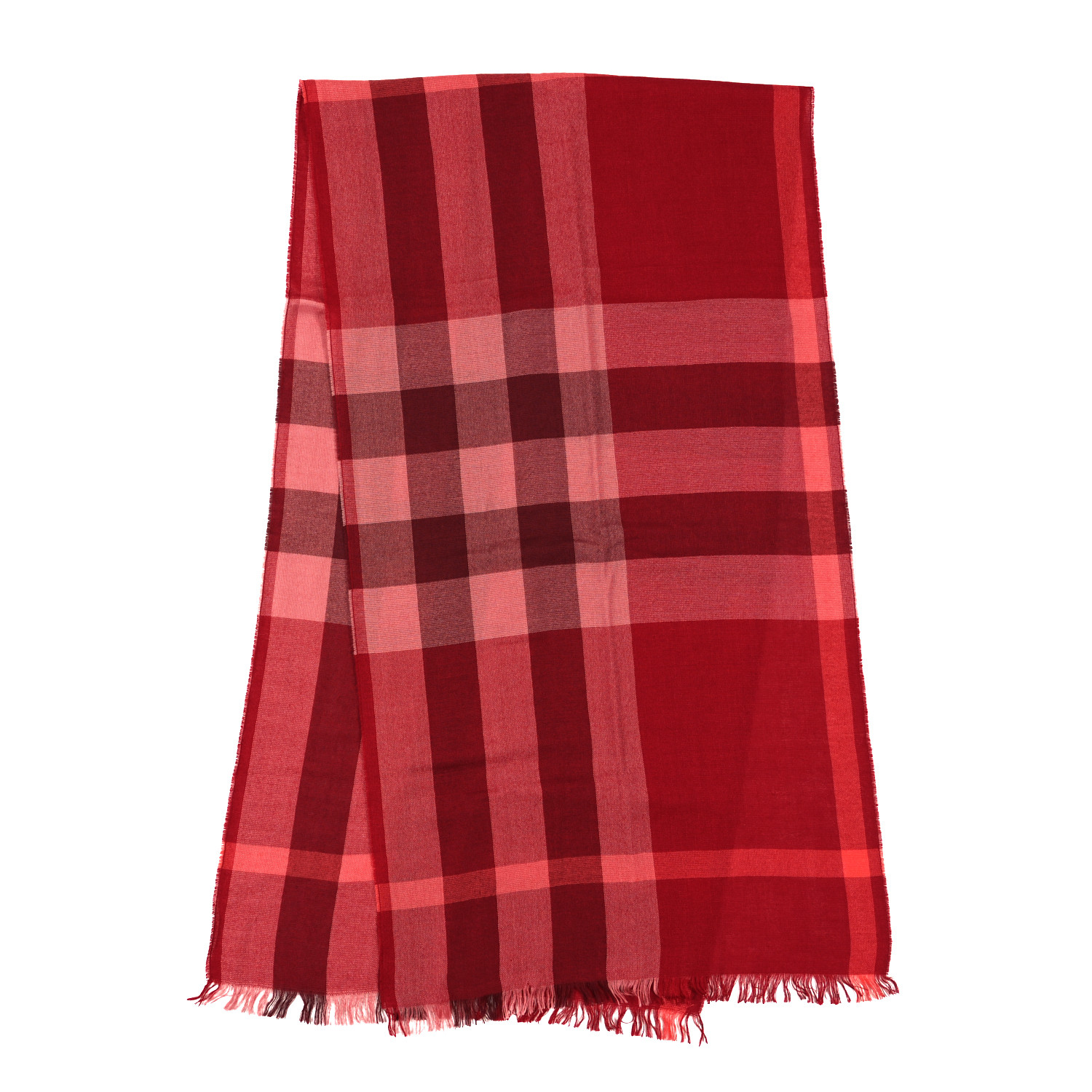 【送料&関税込】Burberry Silk Gauze Maxi Scarf - Unisex Sciarpa Burberry Scarf MU GIANT CHECK GAUZE ITALY Unisex