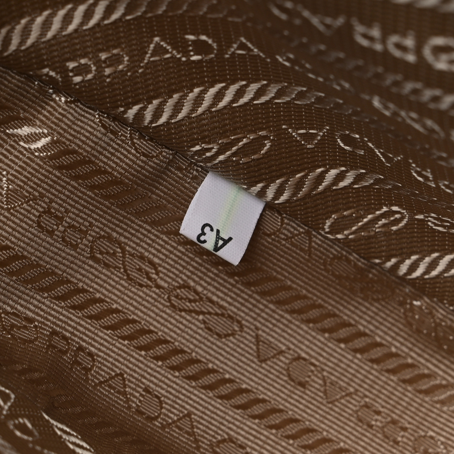 PRADA Jacquard Triangolo Symbole Embroidered Mini Triangle