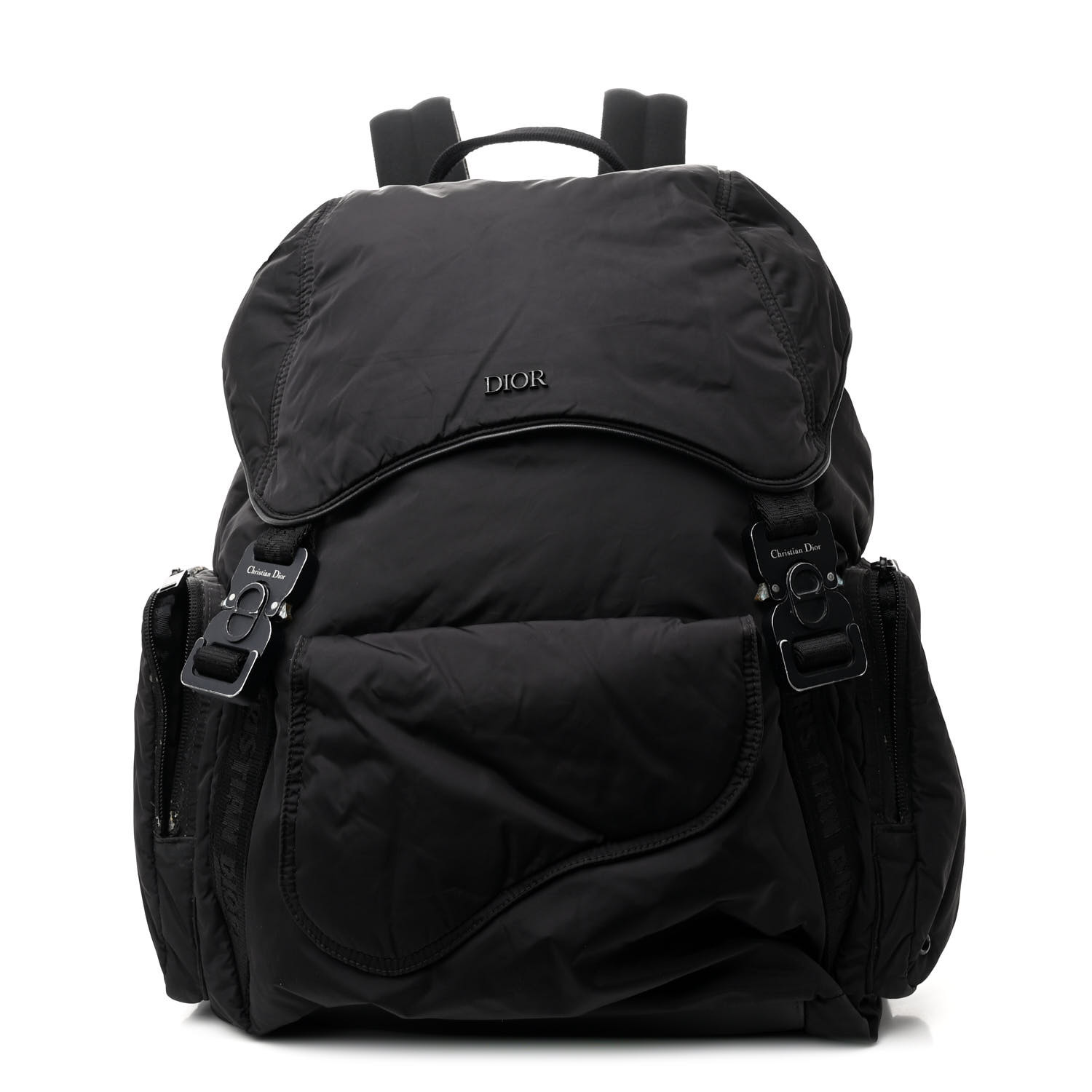 Dior バック CHRISTIAN DIOR Nylon Saddle Backpack Black 1604665