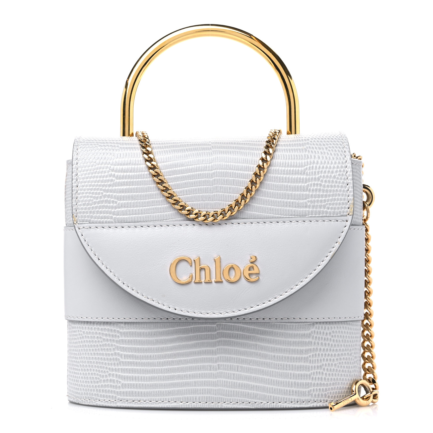 Chloe Blue Lizard Nile Minaudiere Bag Chloe