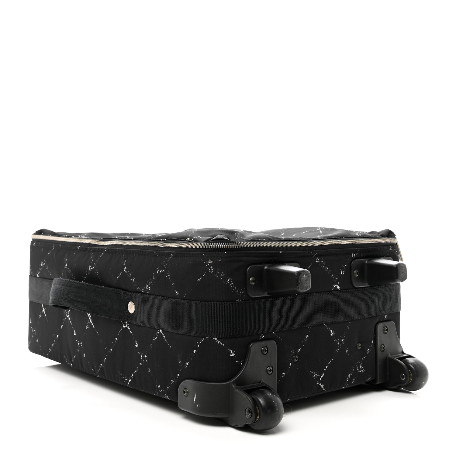 CHANEL Nylon Travel Travel Trolley Black 3