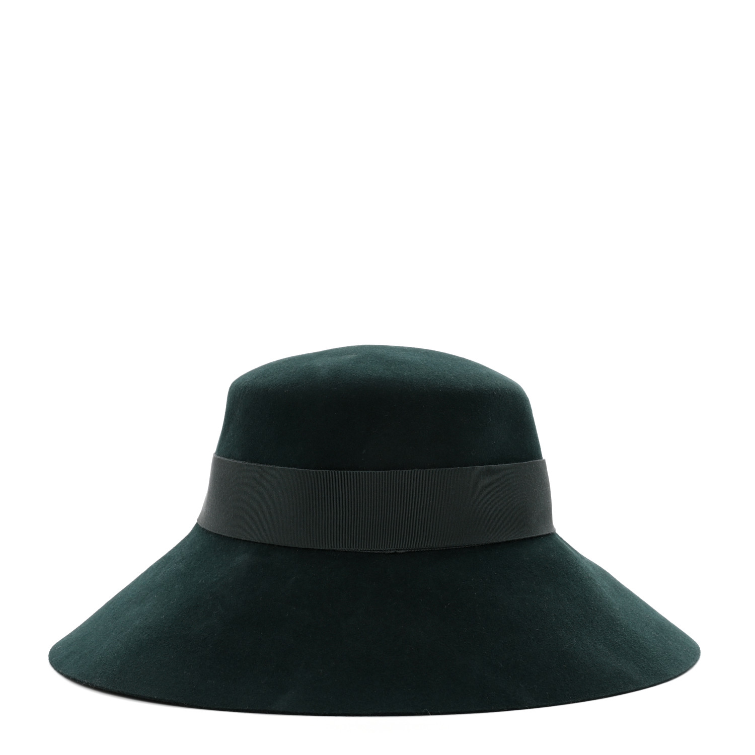 （HERMES）Farrah Clou de Selle hat Hermes Etoupe Rabbit Felt Farrah Clou de Selle Hat Size 58