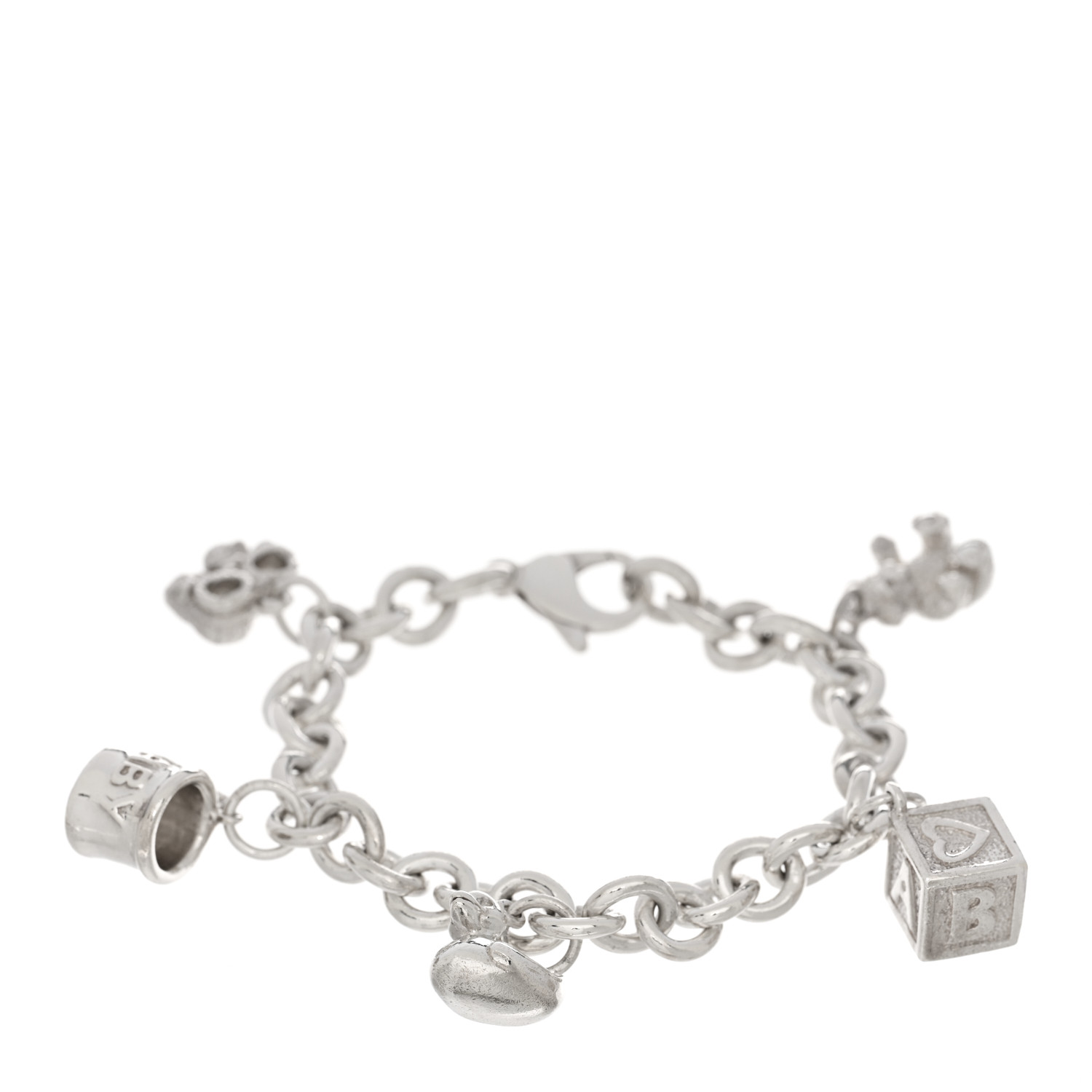 TIFFANY Sterling Silver Baby Charm Bracelet 1574201