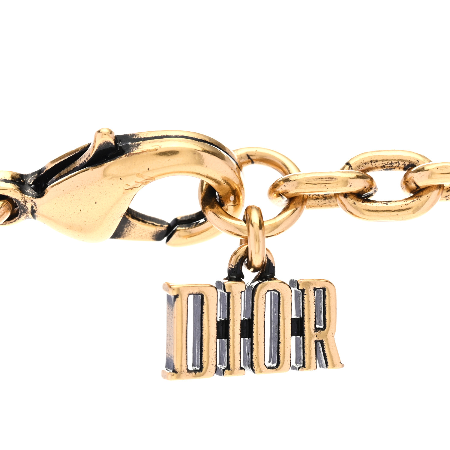 CHRISTIAN DIOR Metal Crystal Dio(r)evolution Choker Gold