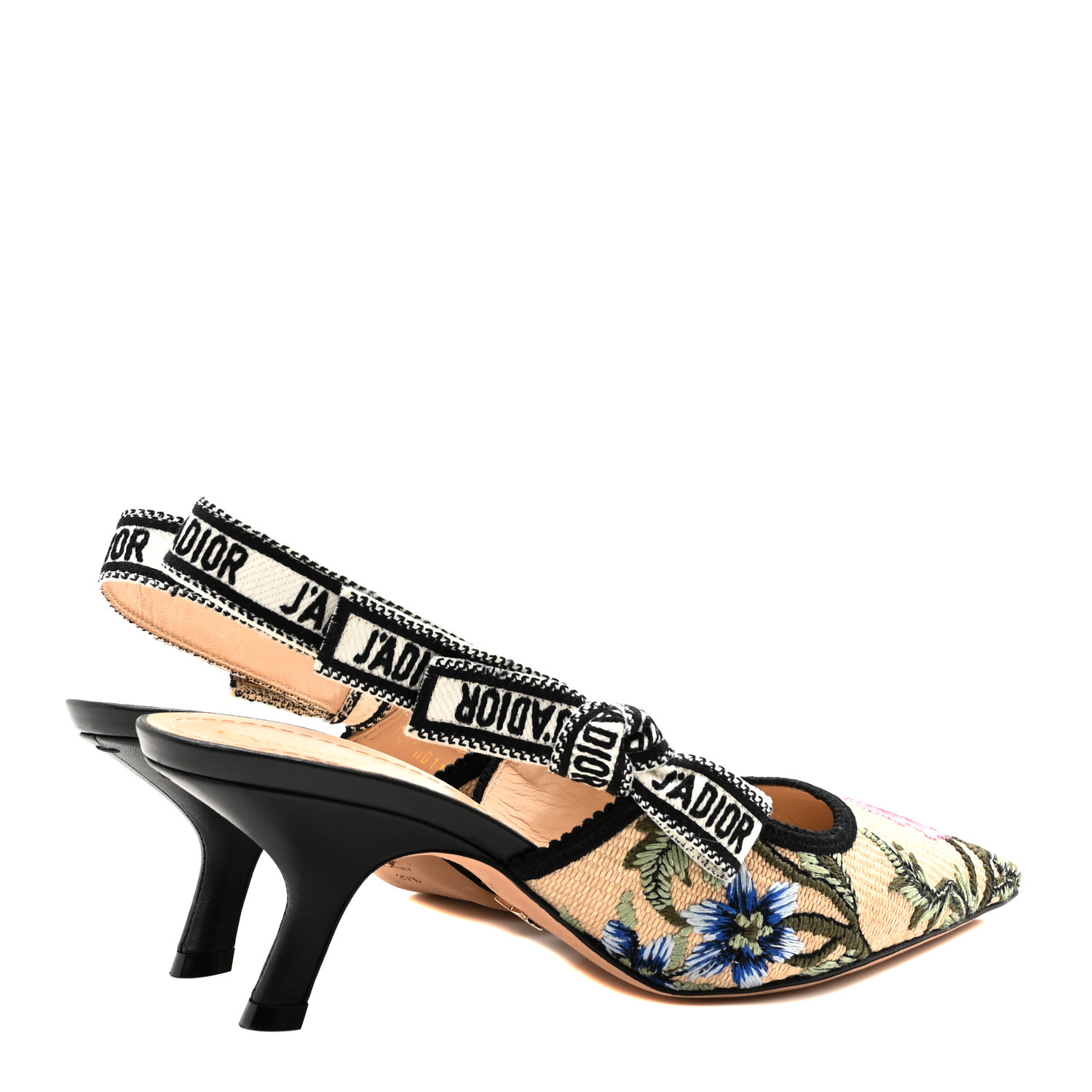 CHRISTIAN DIOR Ribbon Petites Fleurs Embroidered J'Adior