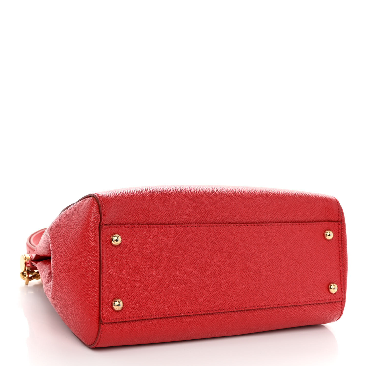 トートバッグ Dolce & Gabbana Dauphine Leather Red Medium Sicily Bag DOLCE GABBANA Dauphine Medium Miss Sicily Satchel Dark Red