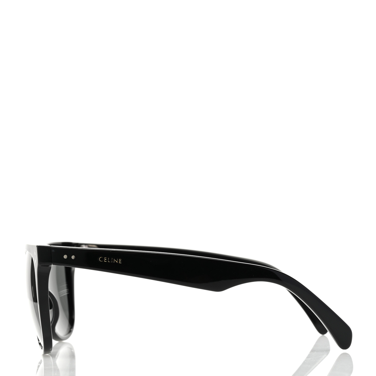 CELINE Acetate Polarized Square Sunglasses CL40088I Black