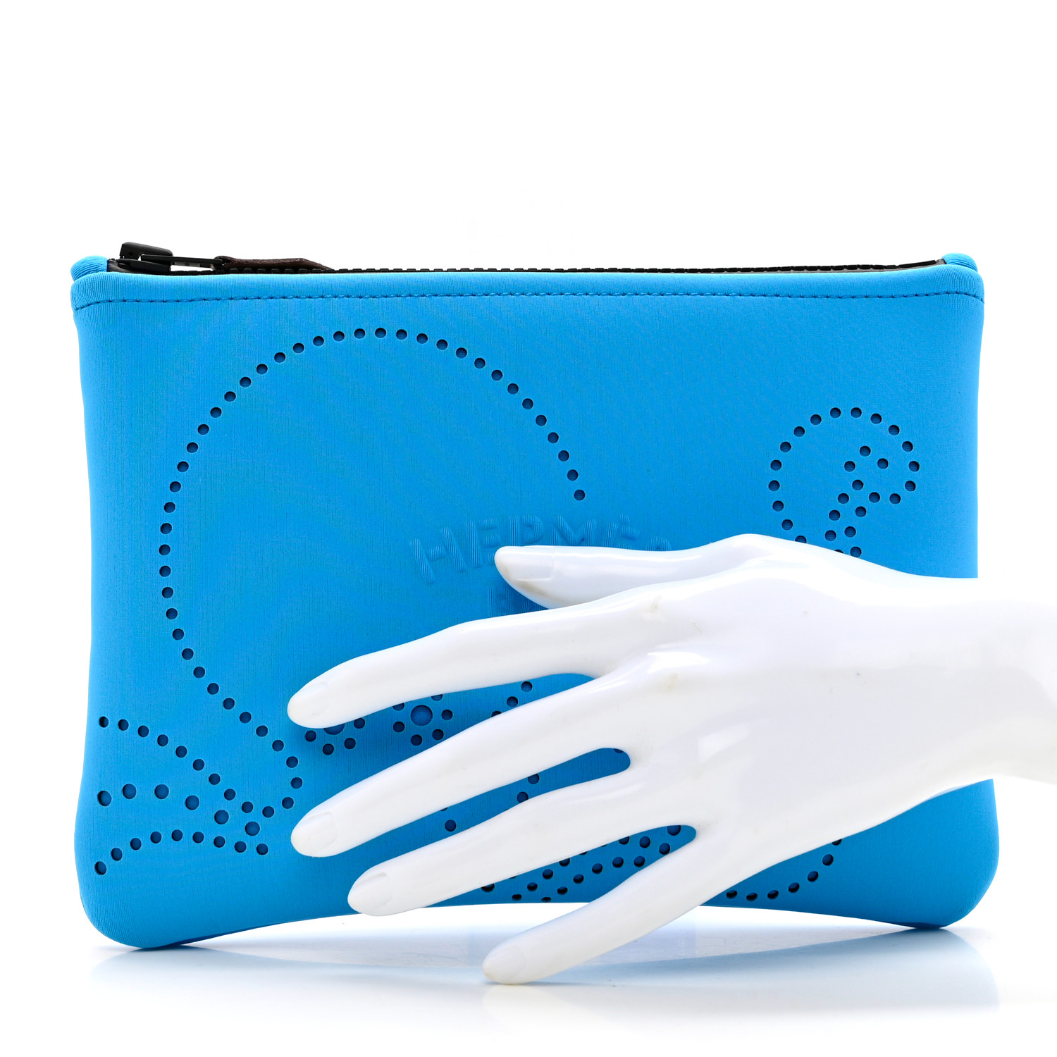 HERMES Neoprene Small Neobain Poulpe Fiction Case Bleuet