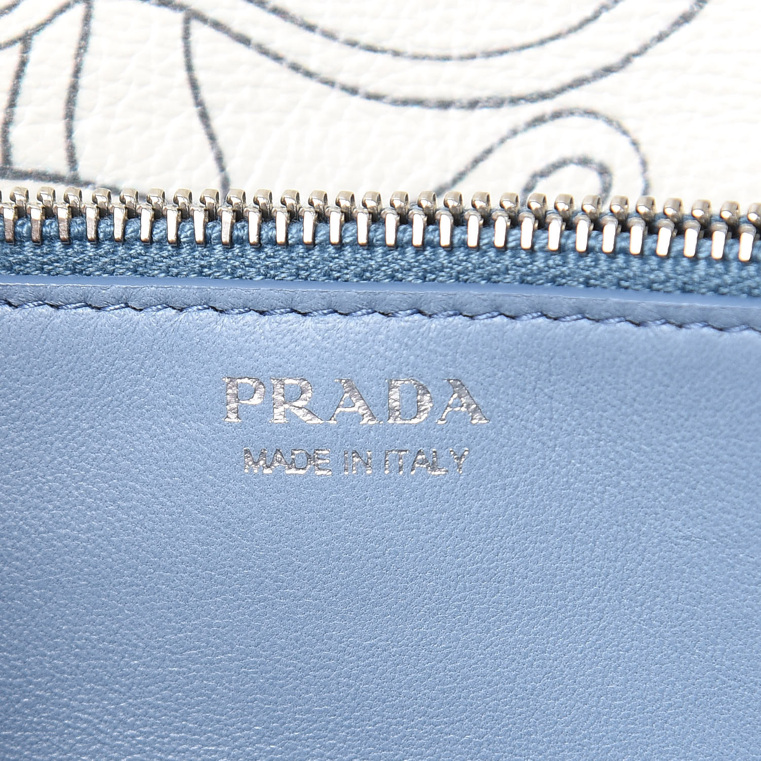 PRADA X JAMES JEAN Glace Calfskin Rabbit Print Chain