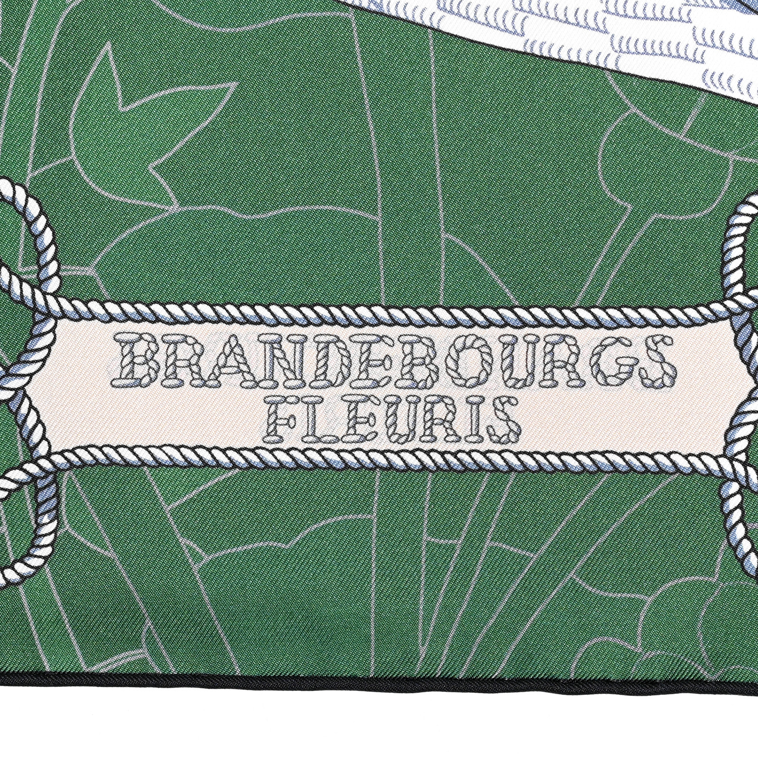 【個性的】HERMES Carre 90 double-face Brandebourgs Fleuris 個性的】HERMES Carre 90 double-face Brandebourgs Fleuris