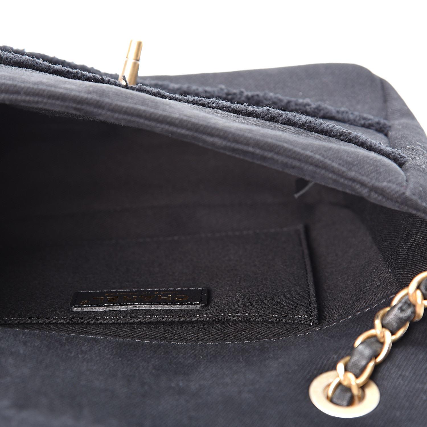 CHANEL Denim Coco Flap Black 569494 | FASHIONPHILE