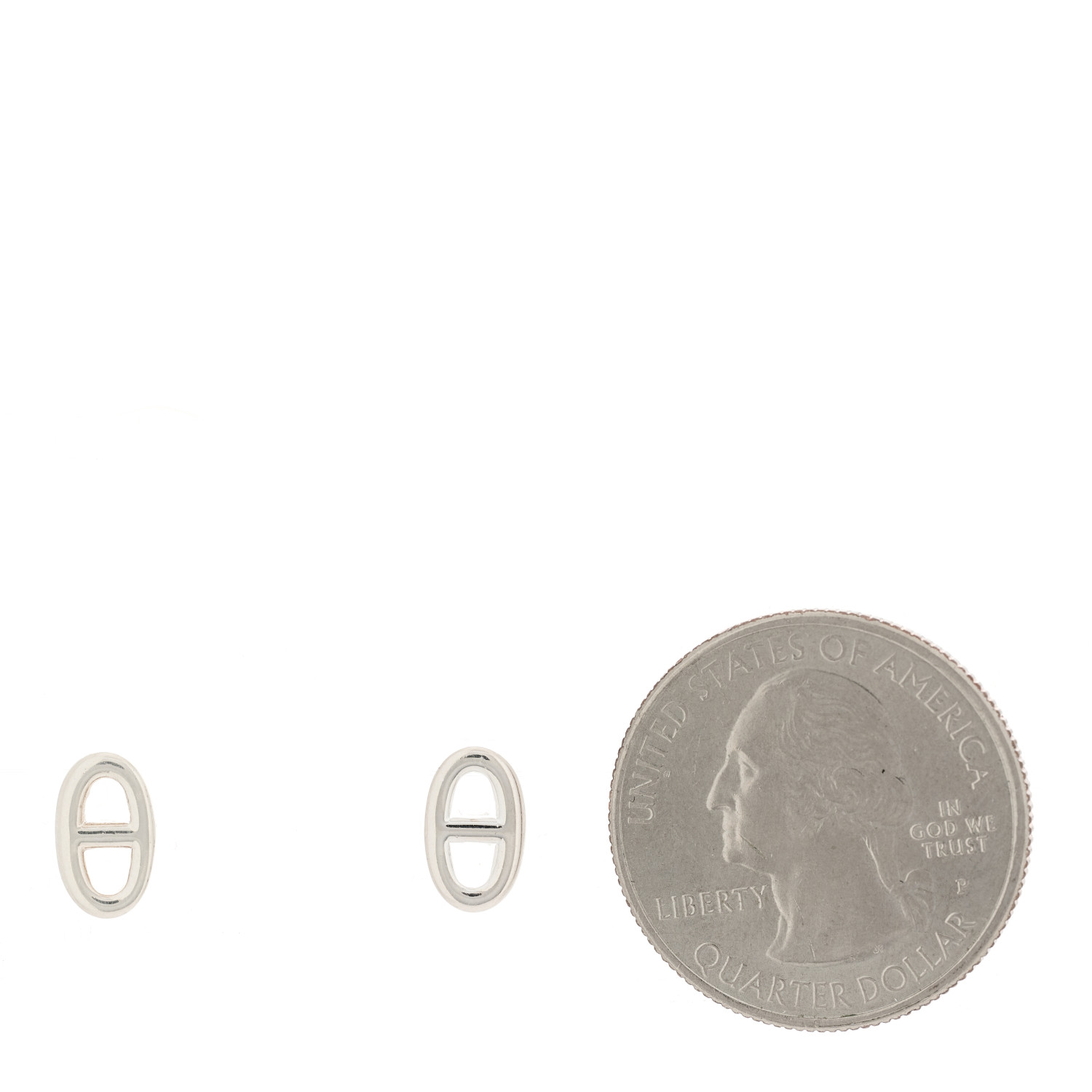 HERMES Sterling Silver TPM Farandole Earrings 1470564