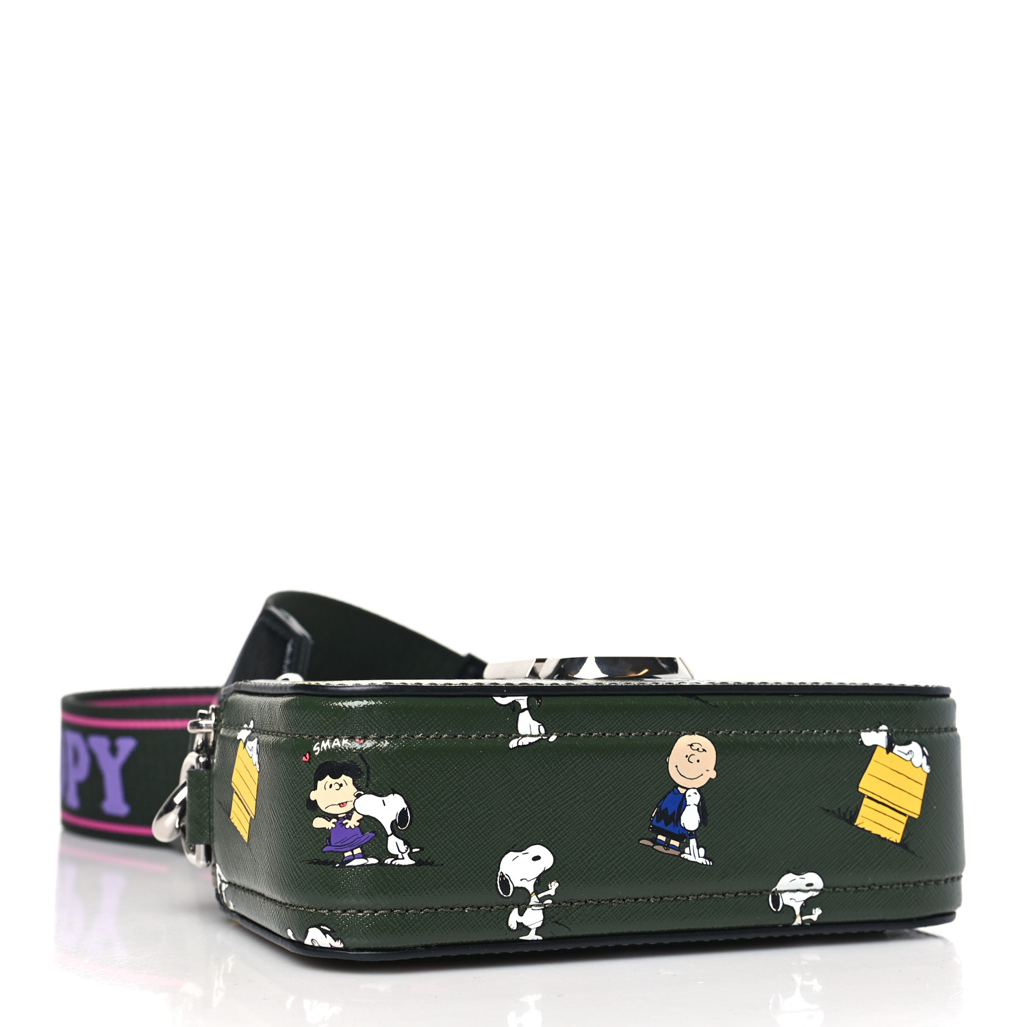 MARC JACOBS X Peanuts Saffiano Snoopy Snapshot Camera Bag