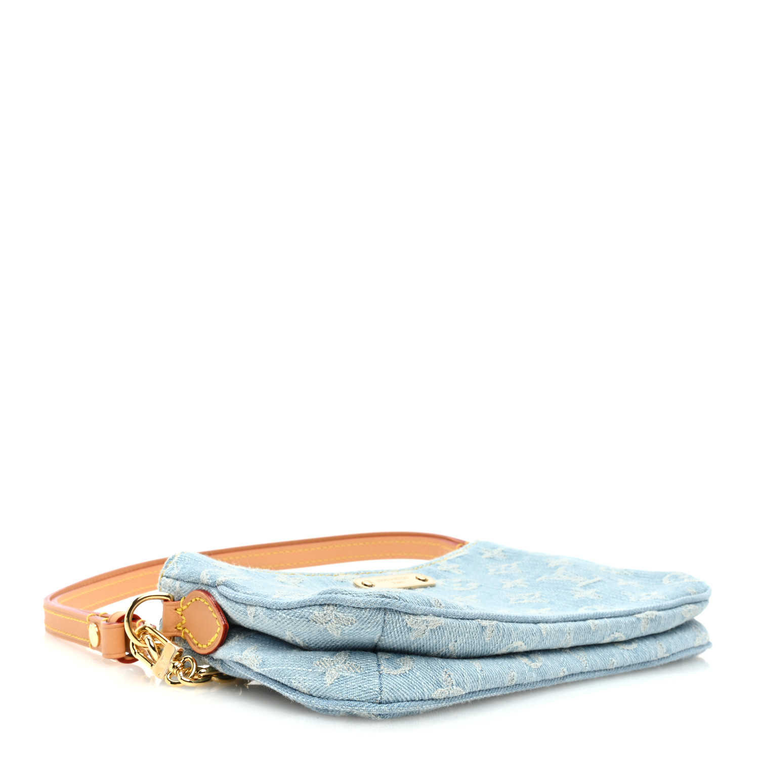 LOUIS VUITTON Monogram Denim Liv Pochette Sky Blue 1505120