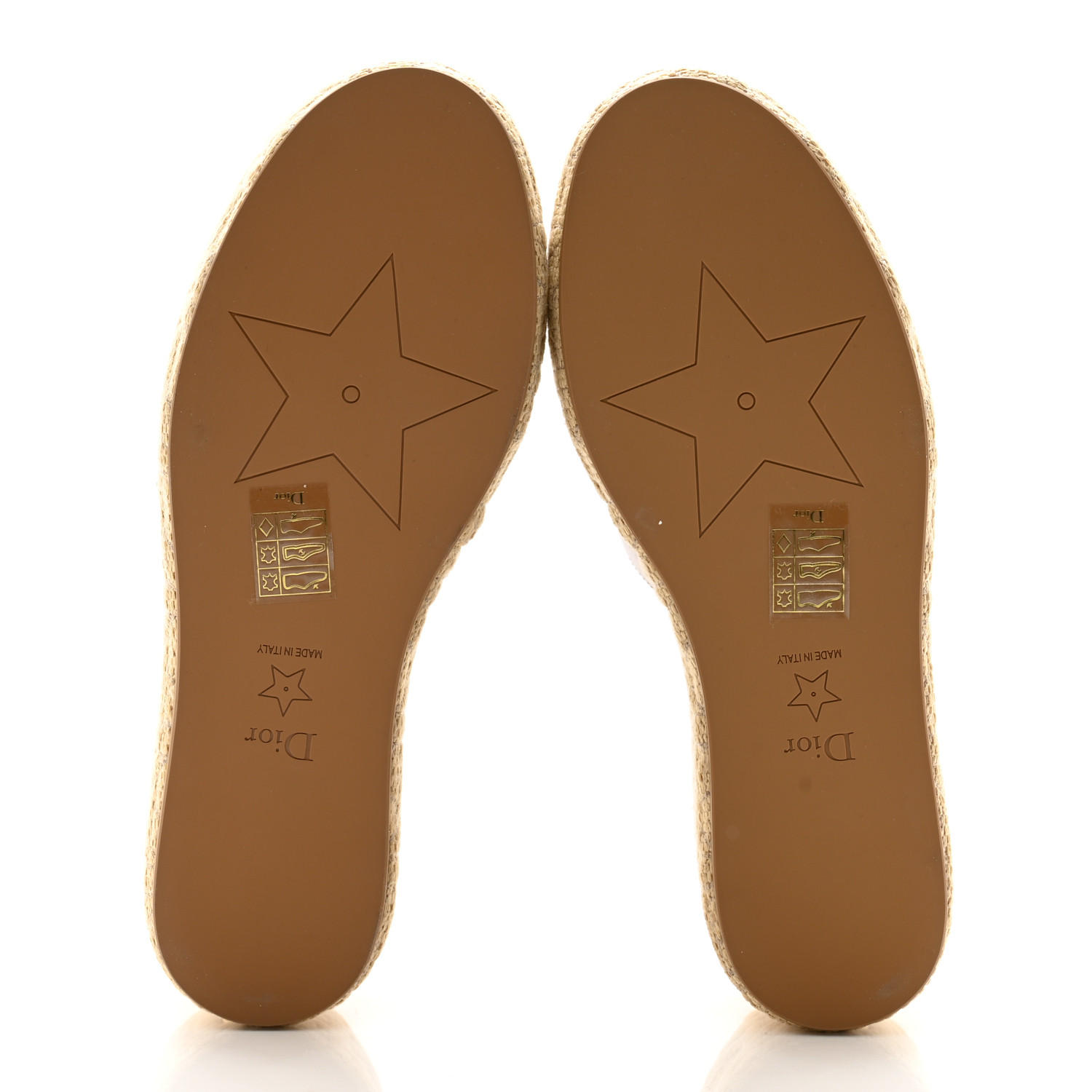 CHRISTIAN DIOR Calfskin Graphic Cannage Attitude Dior Wedge
