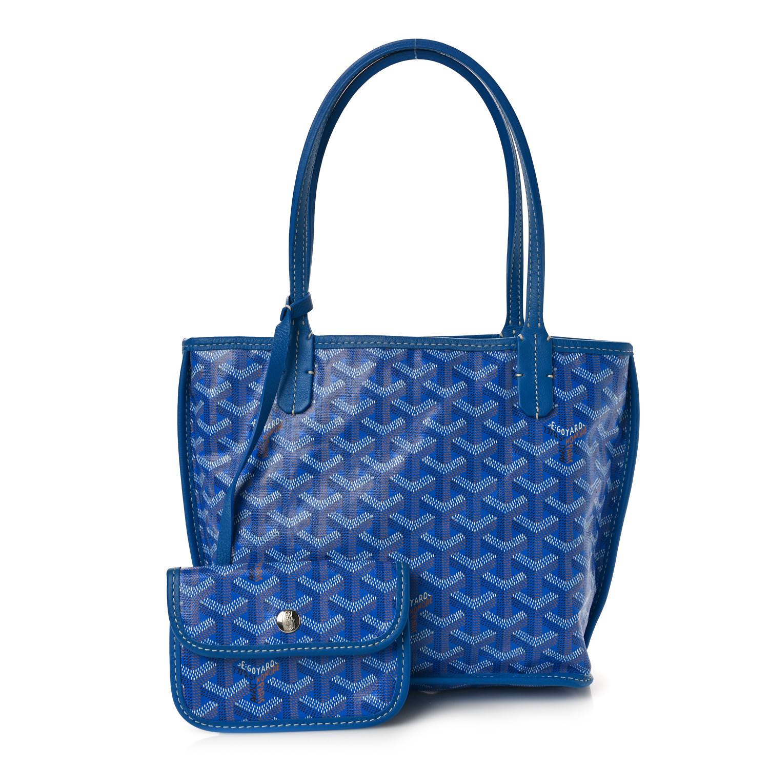GOYARD Goyardine Reversible Mini Anjou Sky Blue 3