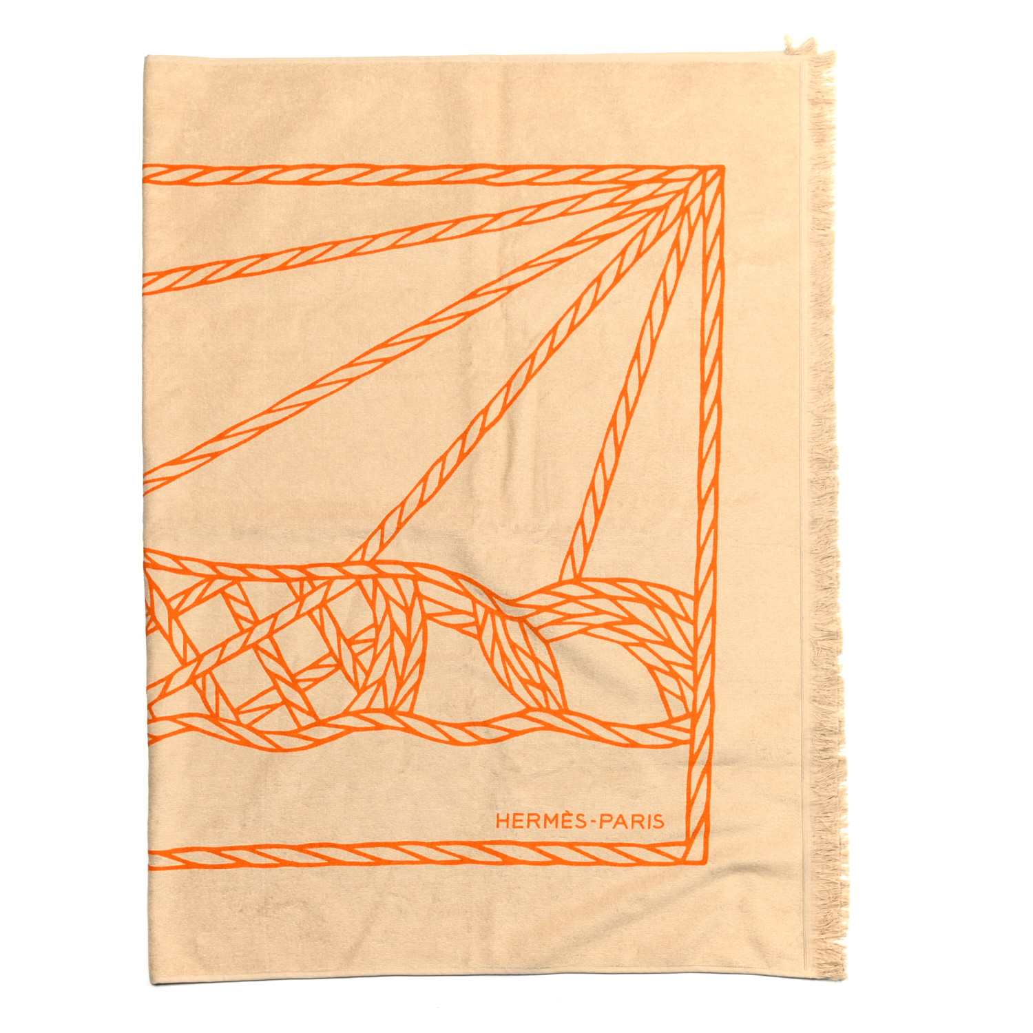 HERMES∽Drap de plage Yachting Tatoo Cheval a l'Eau-パリ速達 HERMES∽Drap de plage Yachting Tatoo Cheval a l'Eau-パリ速達