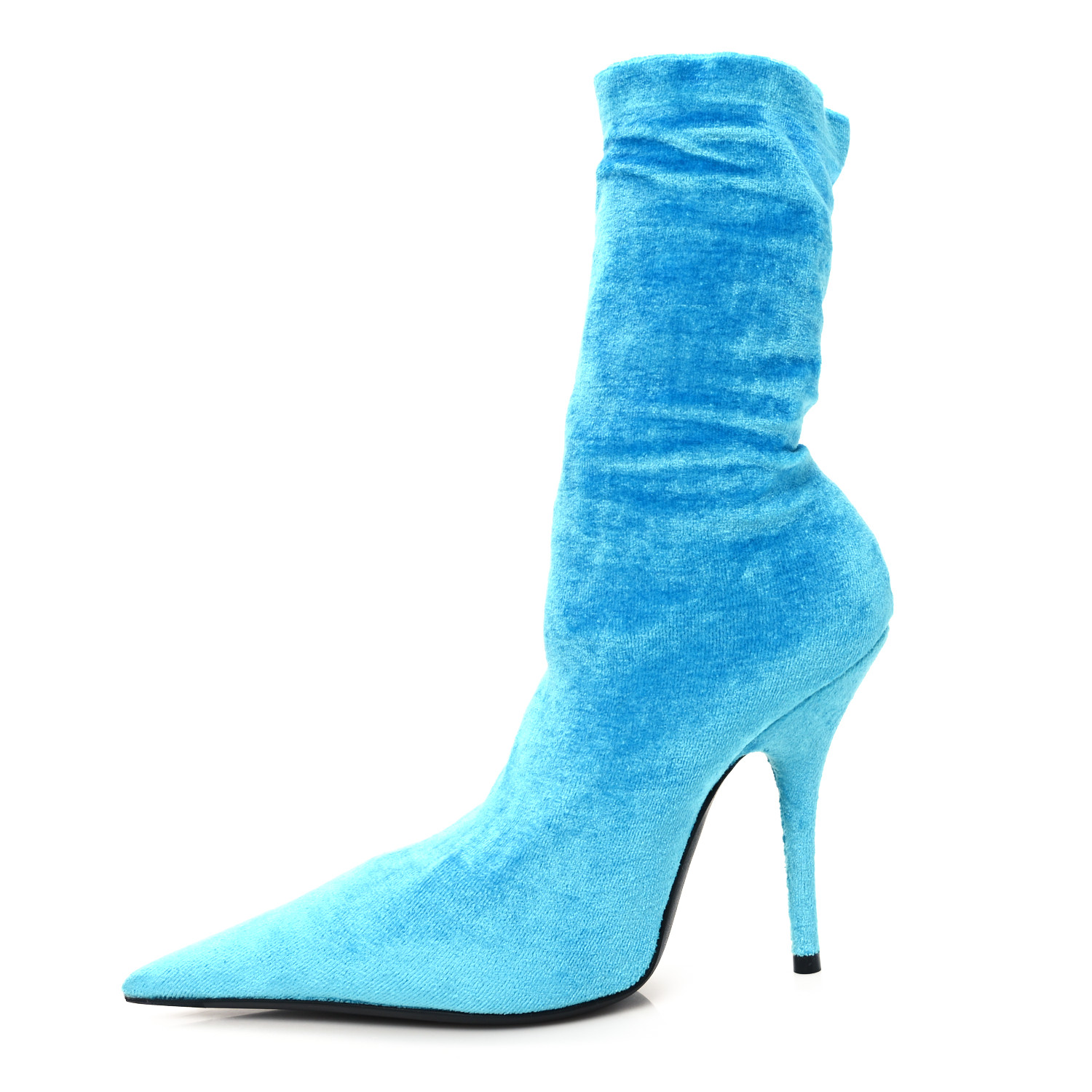 BALENCIAGA Velvet Spandex Extreme Pointed Toe Knife Ankle