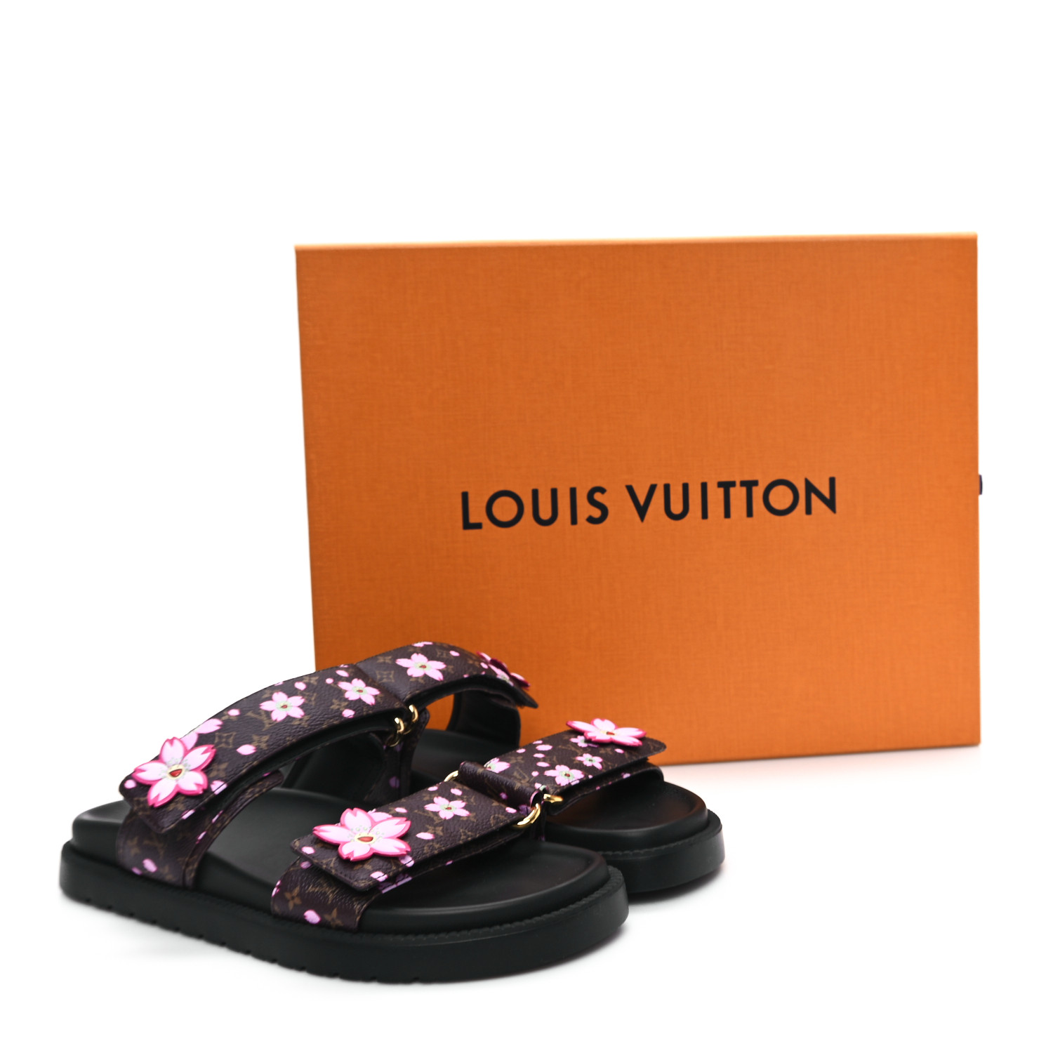 コラボ【LOUIS VUITTON × 村上隆】LV Sunset Flat ComfortMule Louis Vuitton x Takashi Murakami LV Sunset Flat Comfort Mule