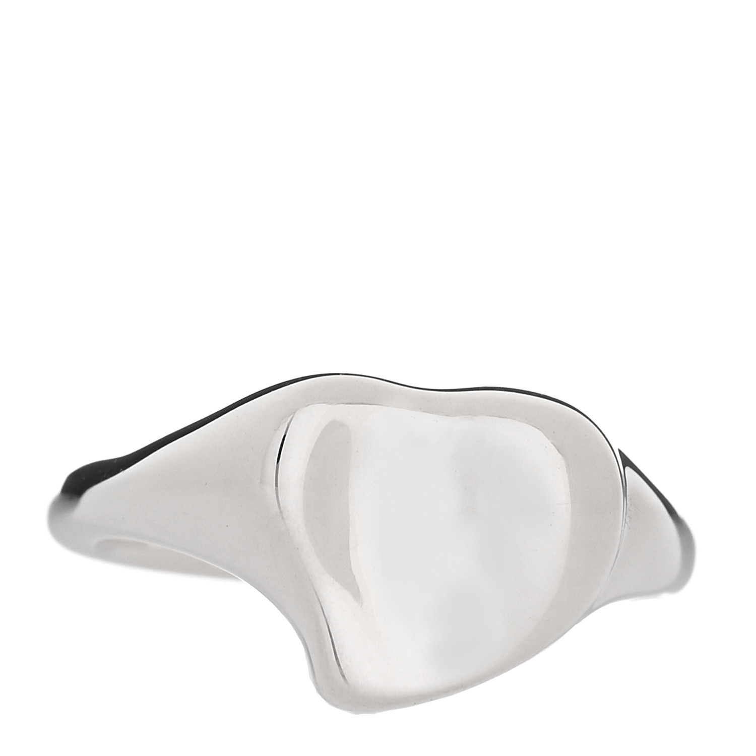 TIFFANY Sterling Silver Elsa Peretti Full Heart Ring 50 5.5