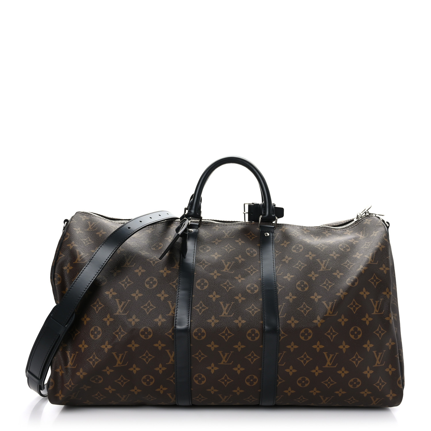 LOUIS VUITTON Monogram Macassar Keepall Bandouliere 55