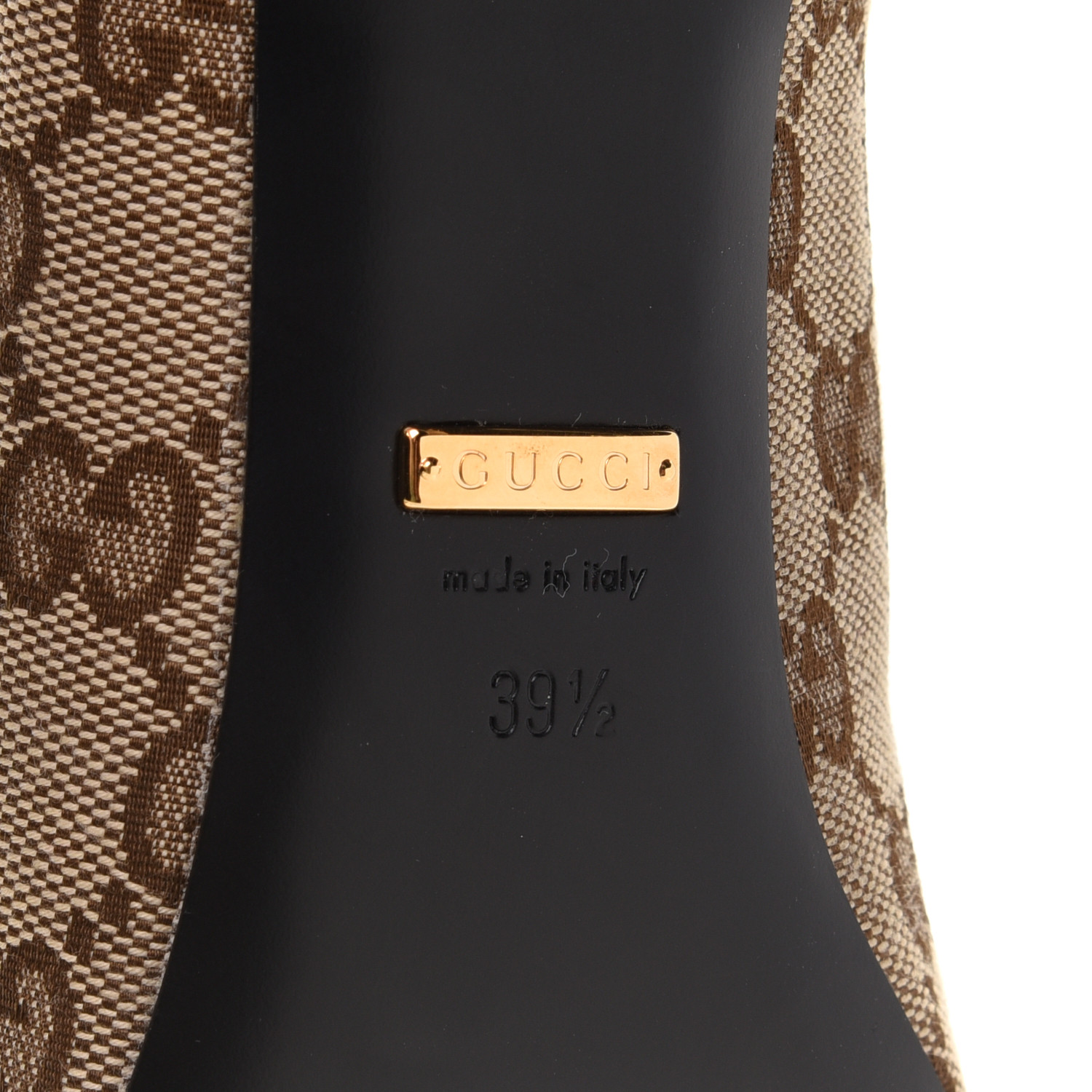 BALENCIAGA X GUCCI GG Monogram Square Knife 80mm Pumps 39.5
