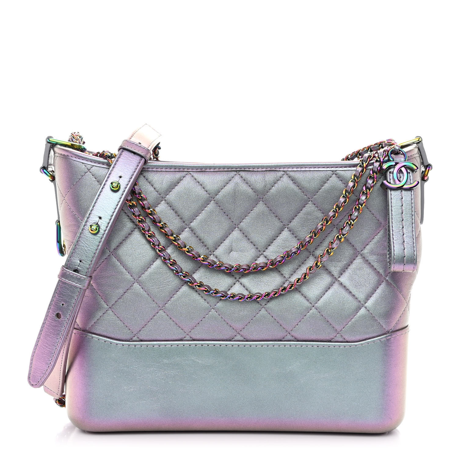 farlightページ ガブリエルシャネル CHANEL Iridescent Lambskin Calfskin Quilted Medium Gabrielle