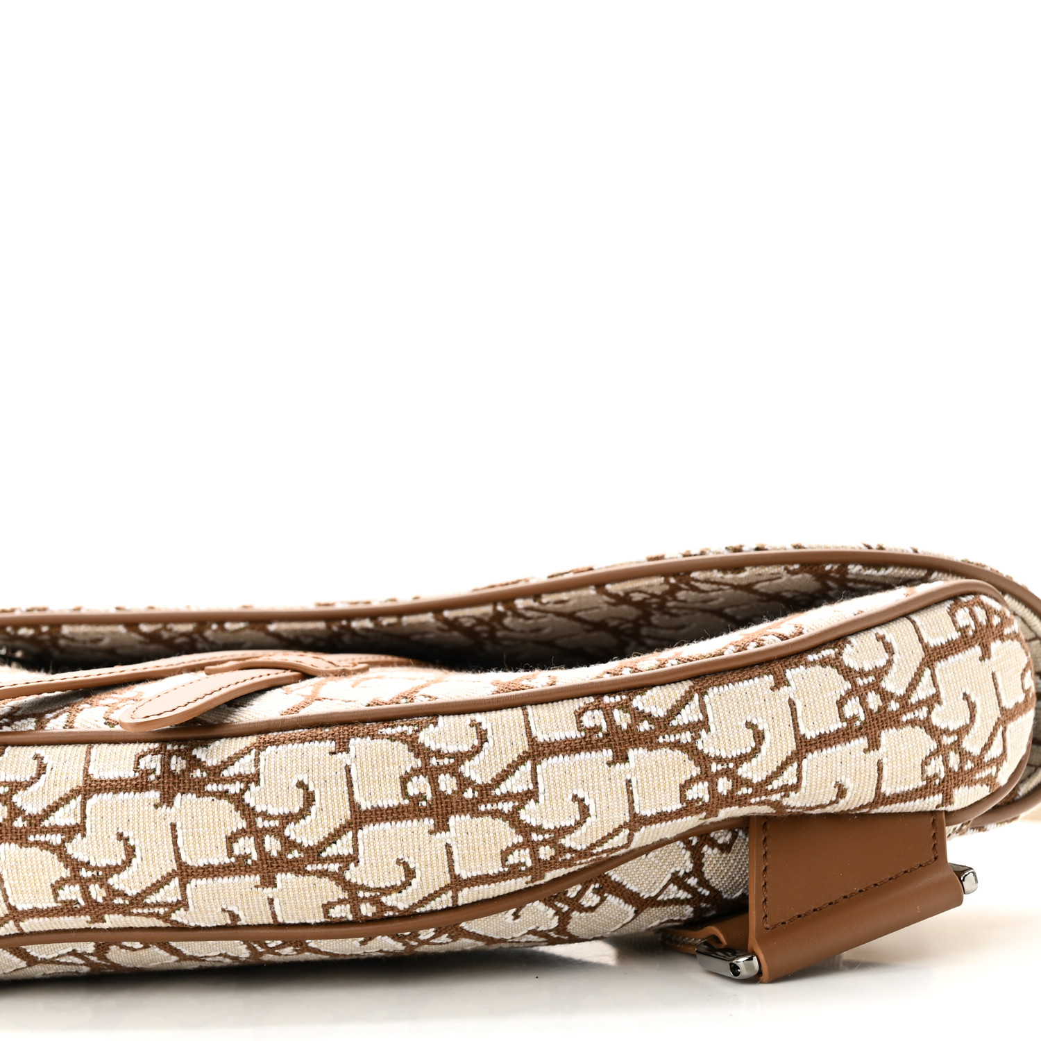 CHRISTIAN DIOR X CACTUS JACK Oblique Saddle Bag Coffee