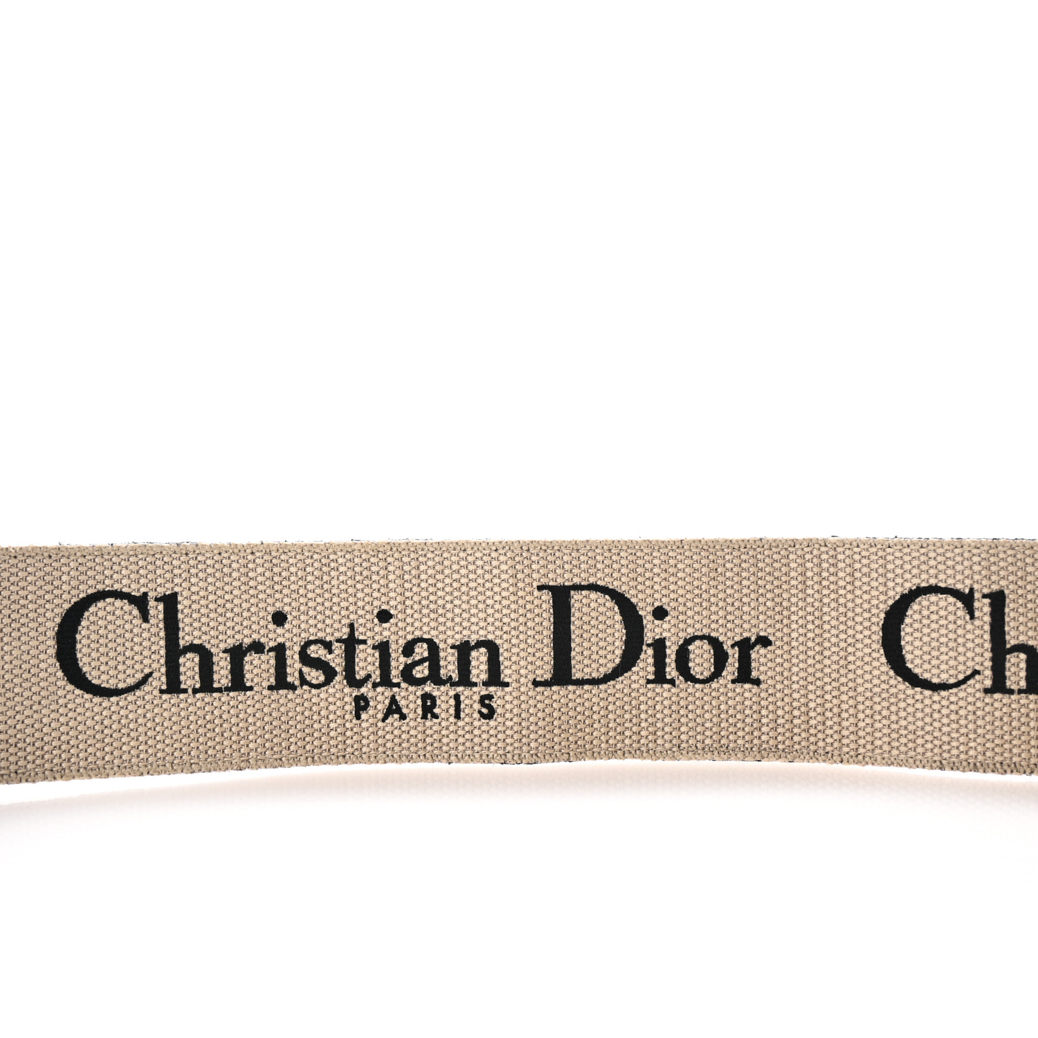 CHRISTIAN DIOR Canvas Embroidered Shoulder Strap Rose