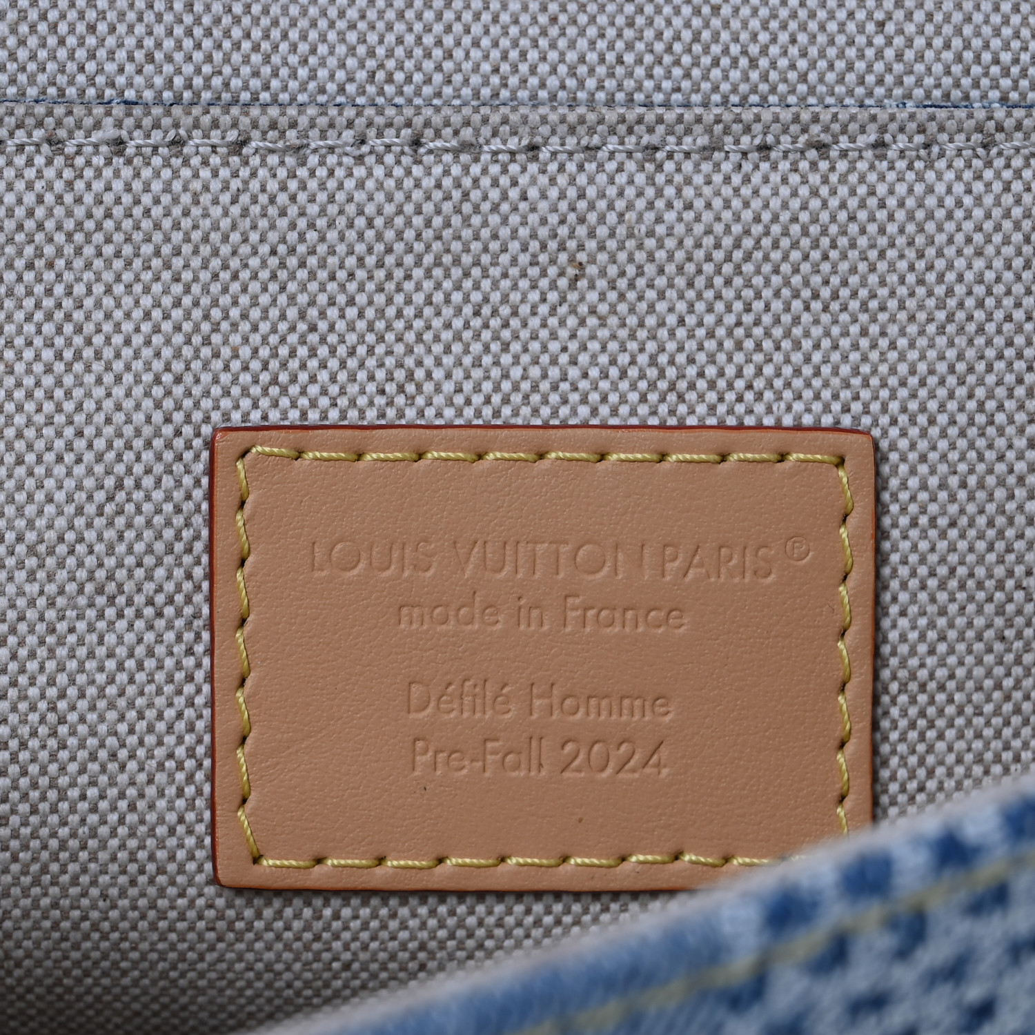 ルイヴィトン LOUIS VUITTON Damier Denim 3D Nano Steamer Blue 1690159