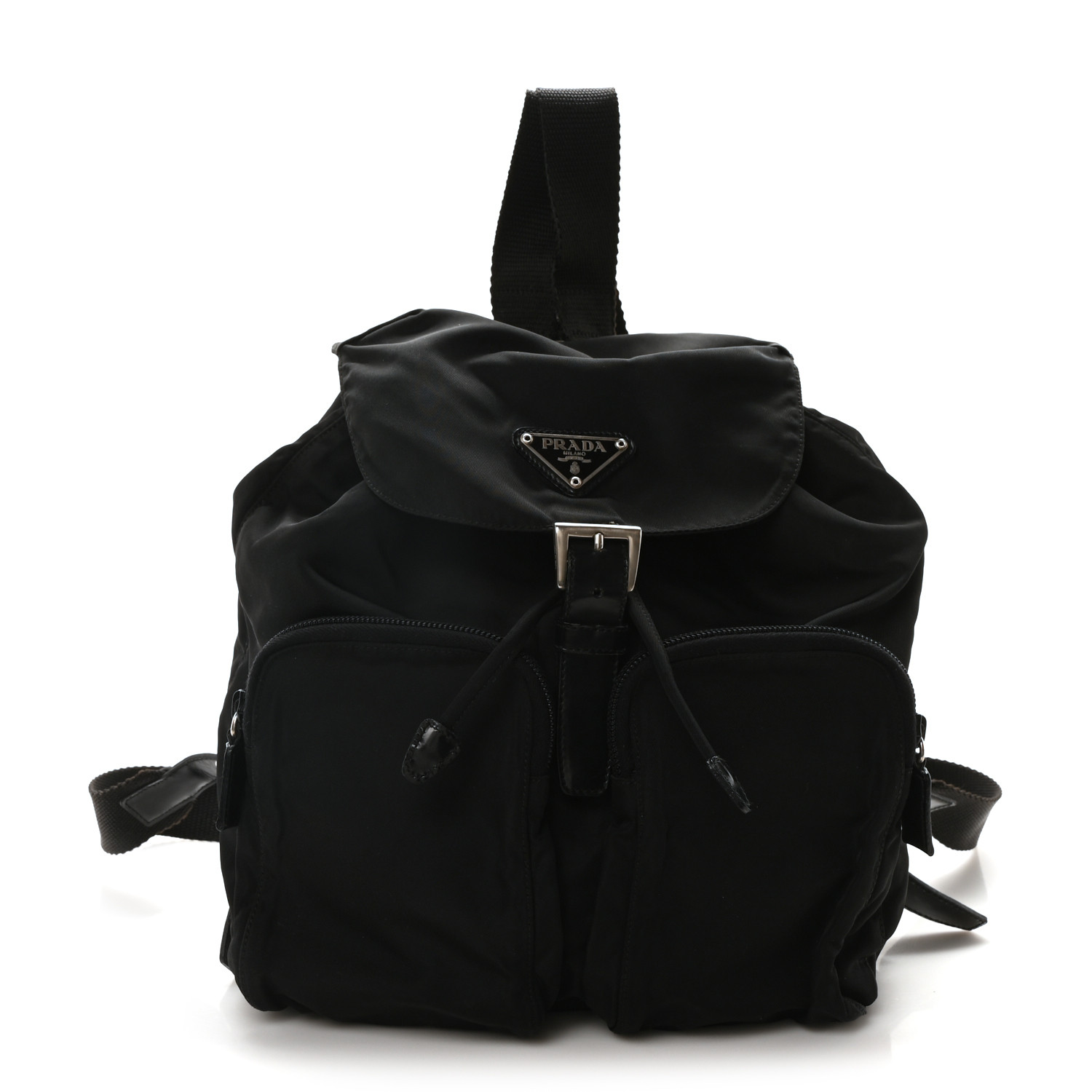 PRADA Tessuto Nylon Vela Small Backpack Black 1686737