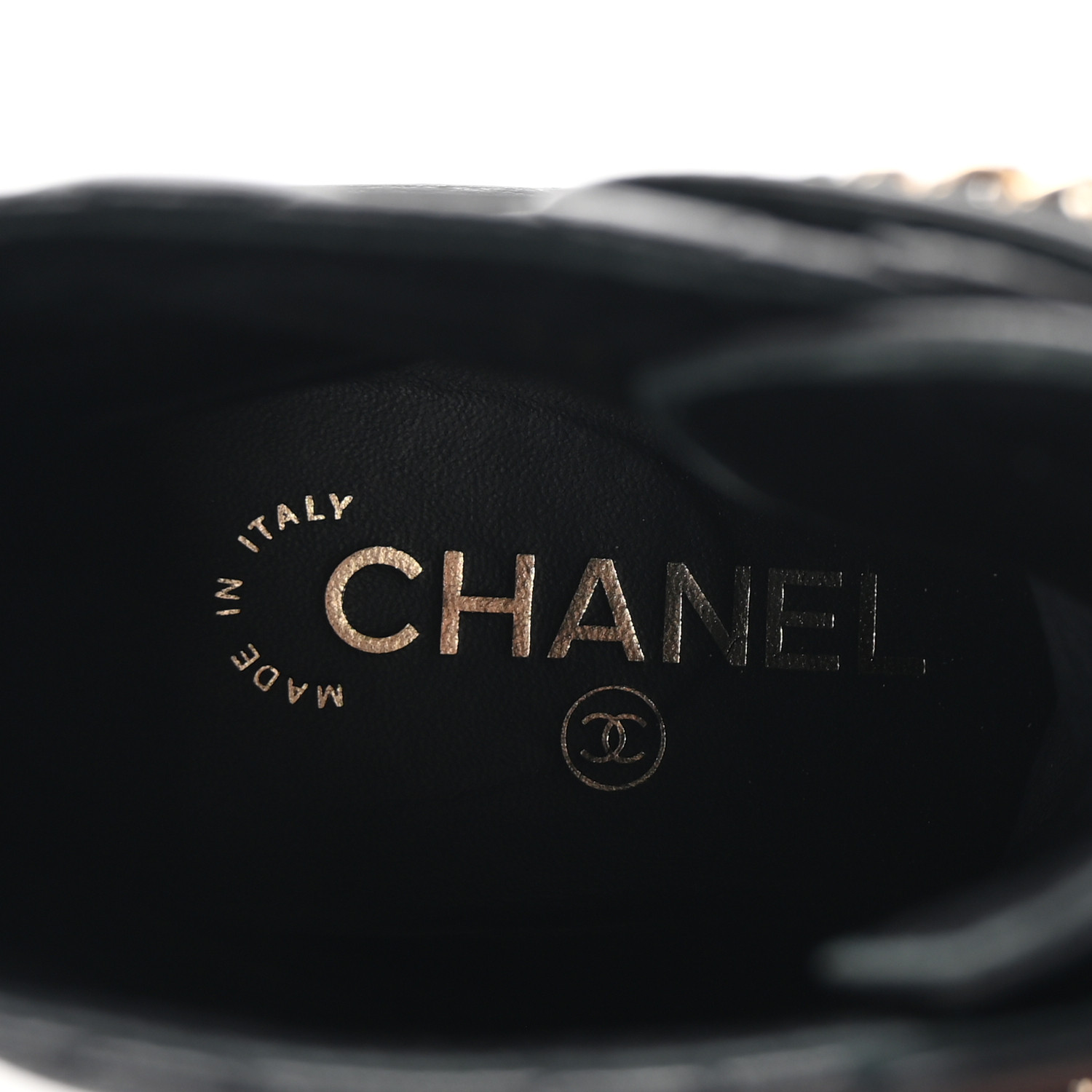 CHANEL BOTTINES ブーツ 0C857 ブラック 37 24cm CHANEL Shiny Lambskin Quilted Lace Up Combat Boots 37 Black