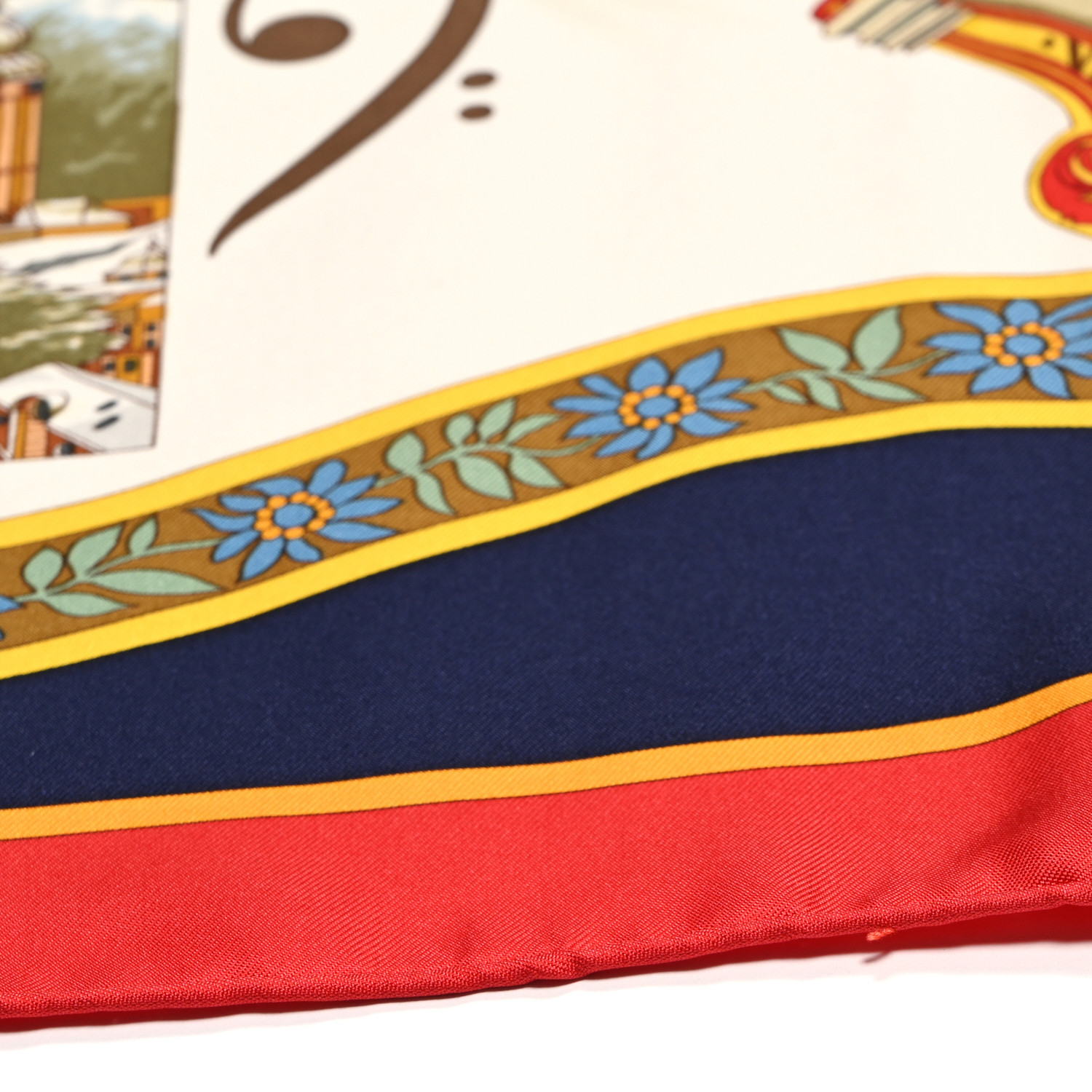 HERMES Silk Salzburg Scarf 90 1680656 | FASHIONPHILE