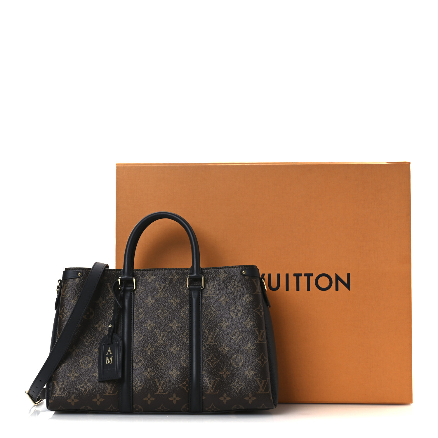 LOUIS VUITTON Monogram Soufflot MM Black 1679293 | FASHIONPHILE