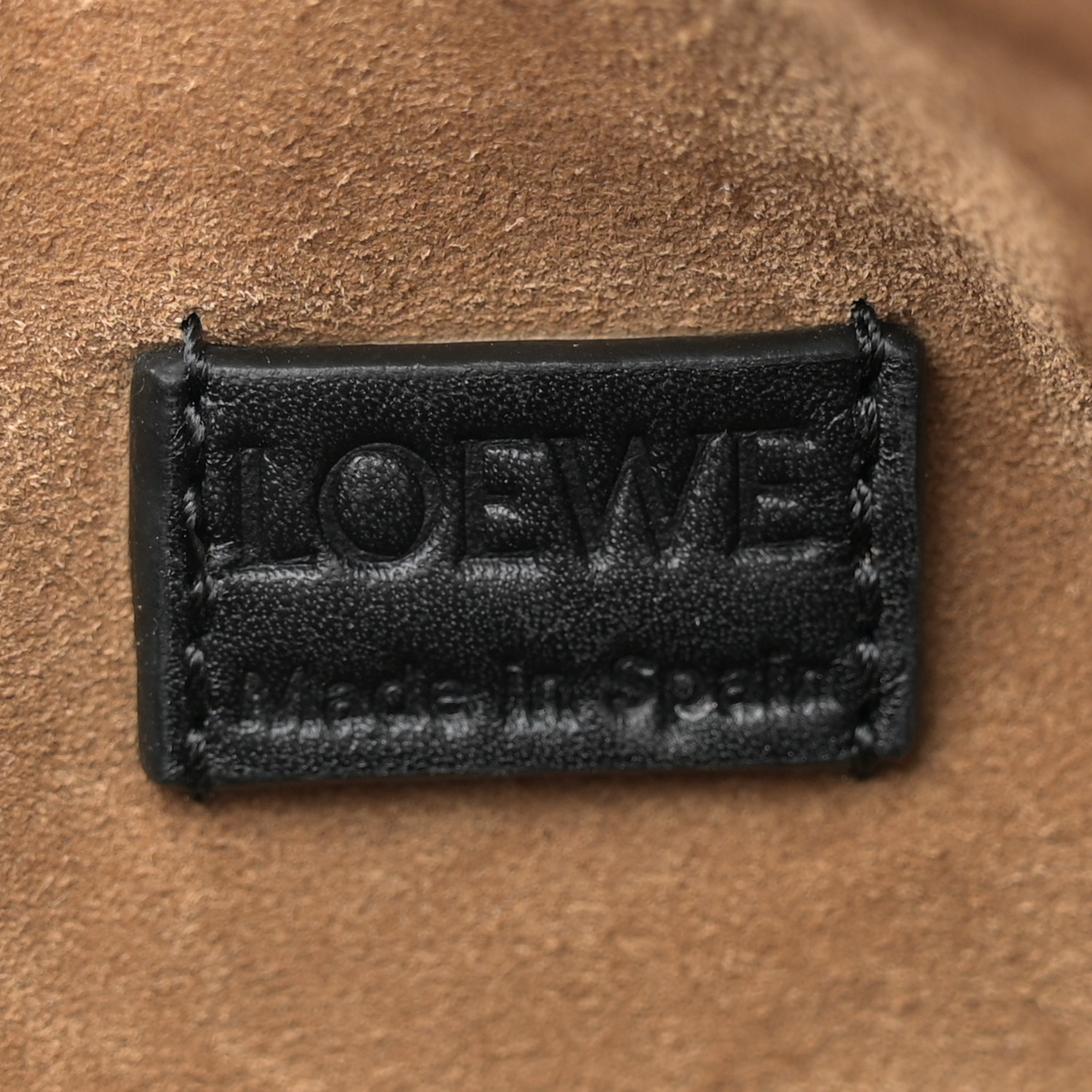 LOEWE Calfskin Mini Woven Puzzle Bag Black 1693024