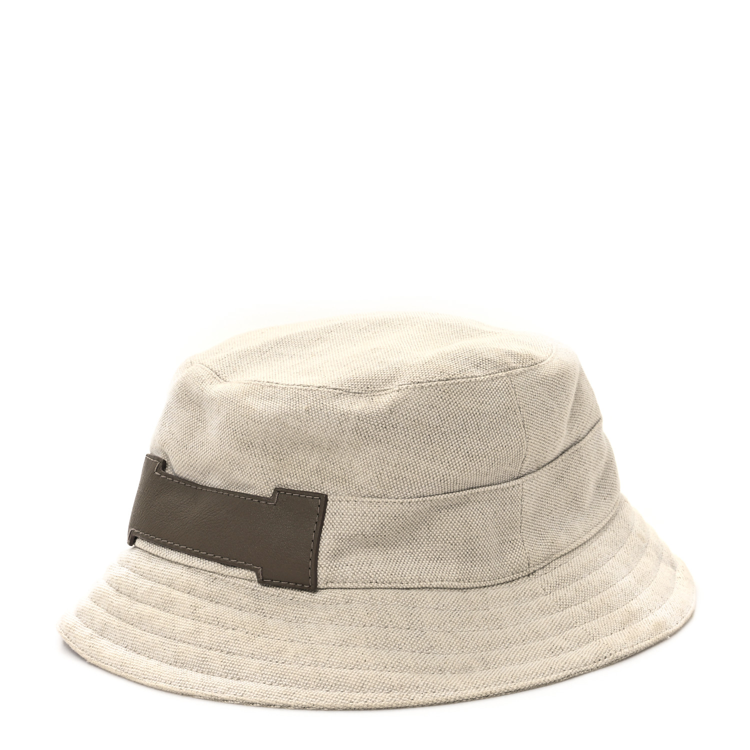 Hermes デニムバケハ HERMES Cotton Linen Bucket Hat 59 Beige 1690789 | FASHIONPHILE