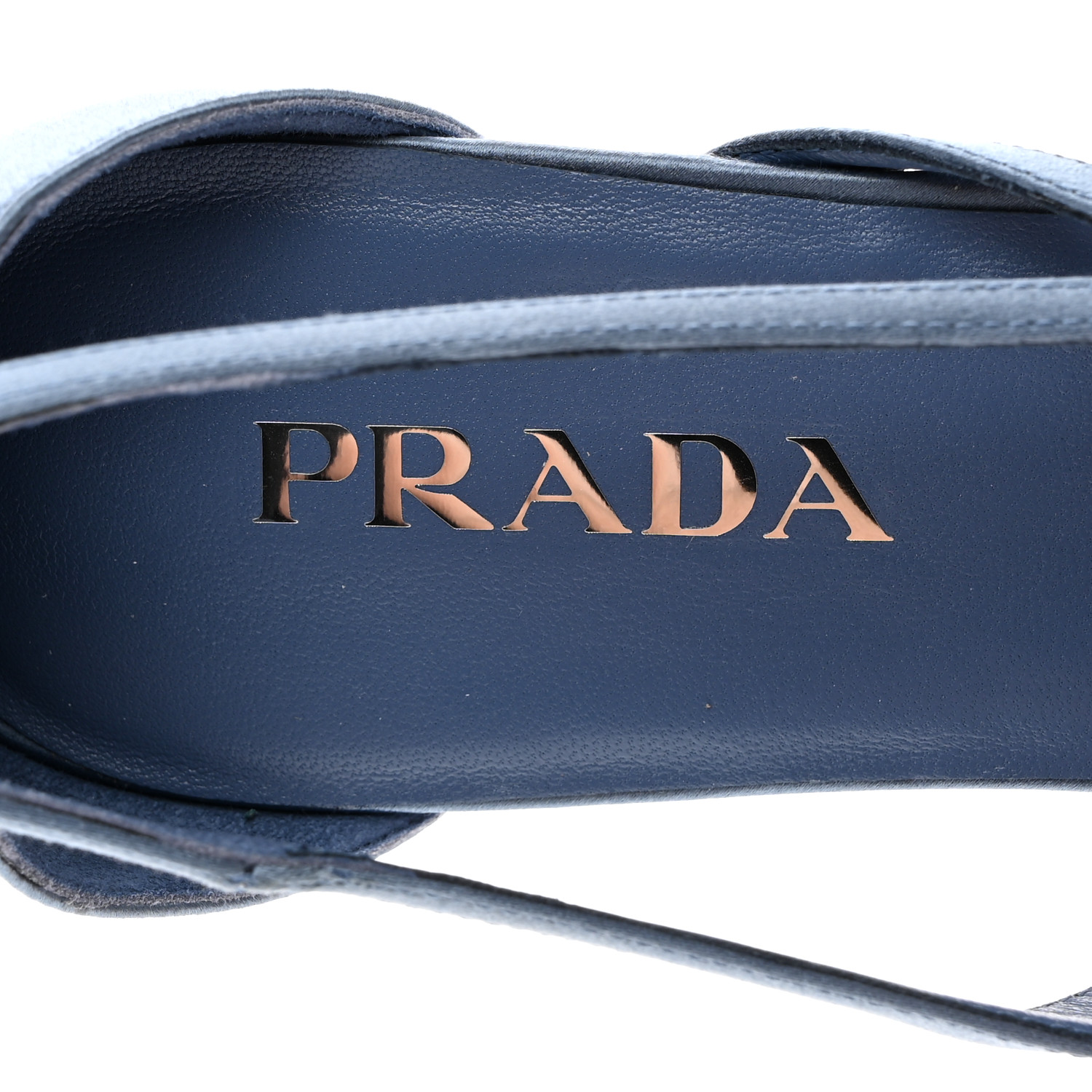 PRADA Satin Cut-Out Ballerina Flats 40 Pervinca 1490036