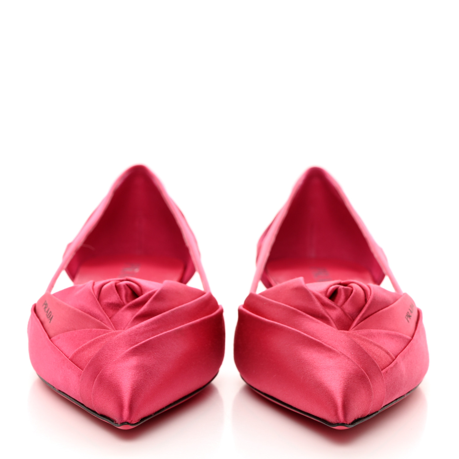 【関税込み】PRADA Satin cut-out ballet flats Prada Satin Cut-Out Ballerinas | Saks Fifth Avenue