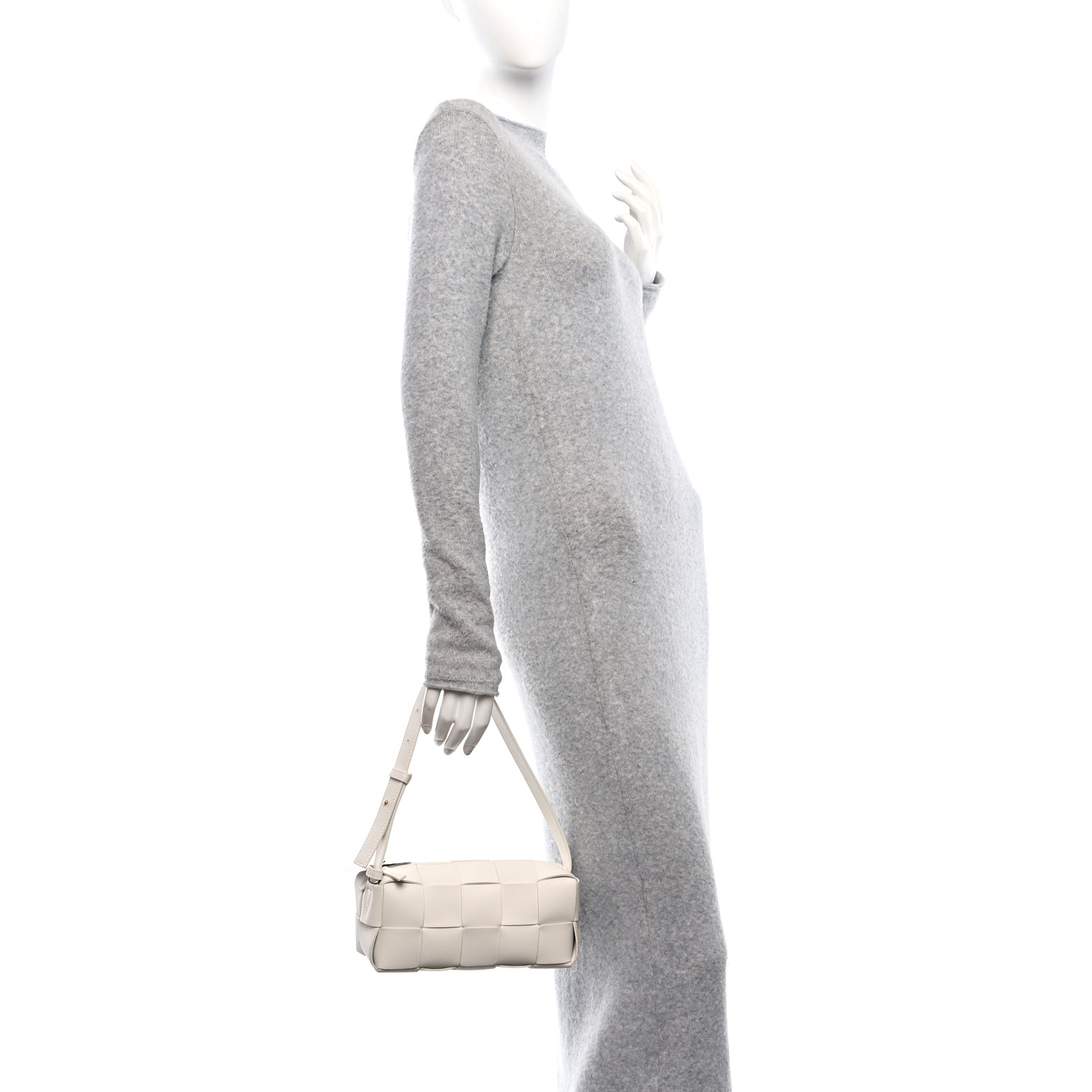BOTTEGA VENETA Lambskin Maxi Intrecciato Small Brick