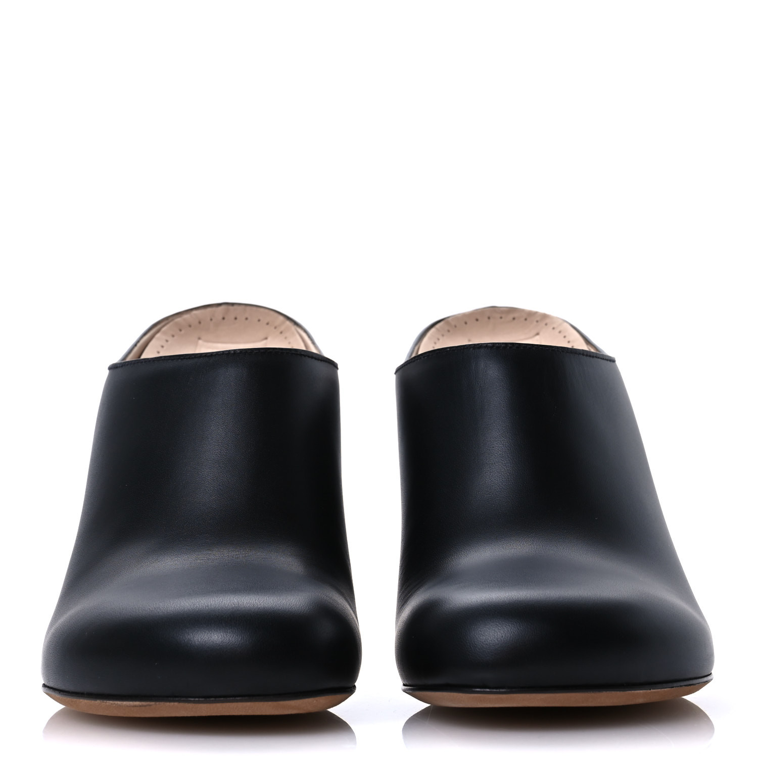 LOEWE Calfskin 90 Terra Mules 37 Black 1665123 | FASHIONPHILE
